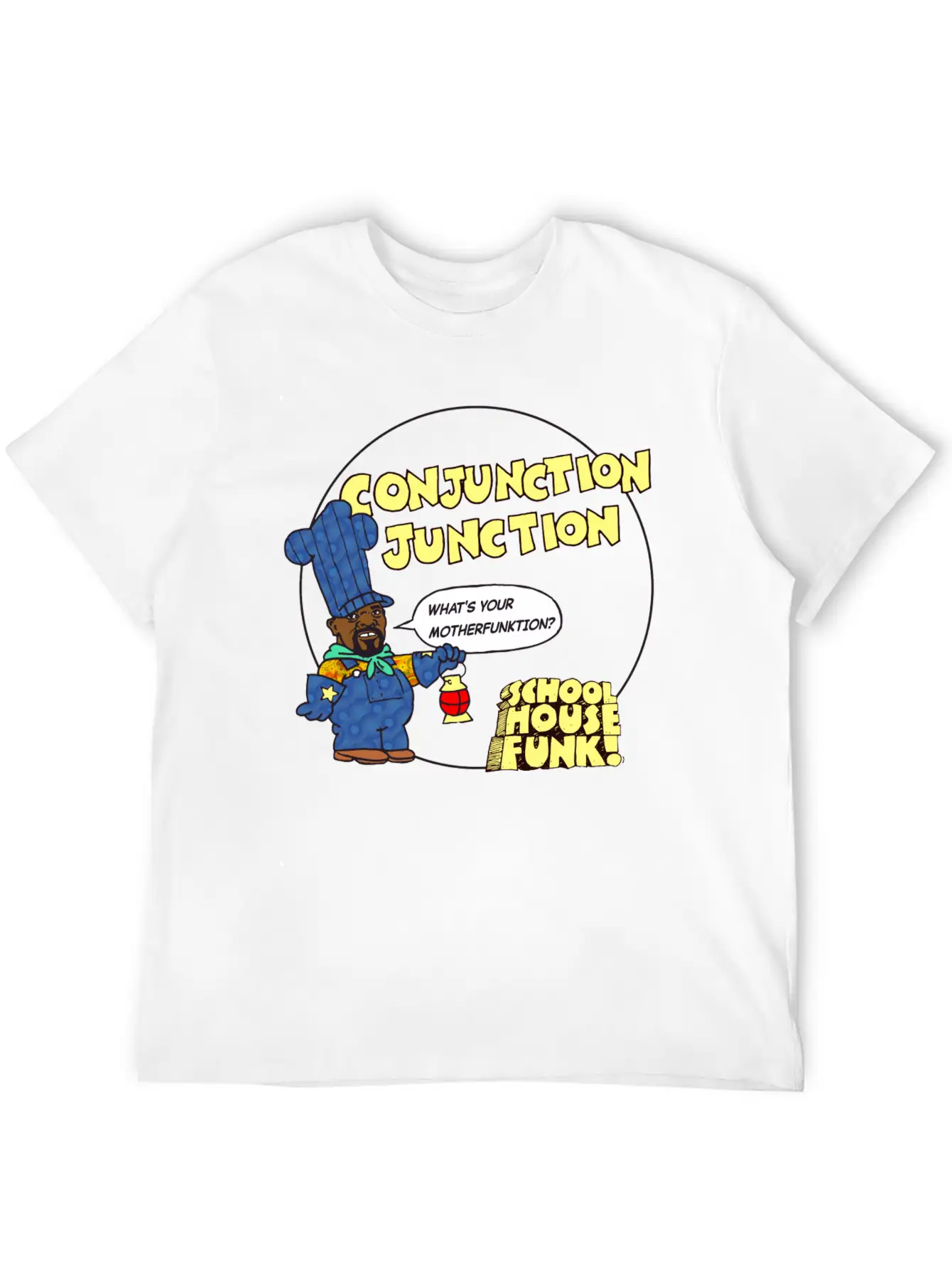 School House Funk Classic Fit Graphic Tee For Daily Comfort – Unisex Cotton Shirt