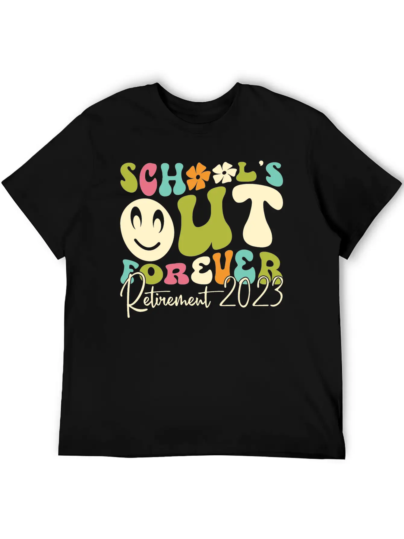 School’s Out Forever Retirement 2023 Soft Cotton Short Sleeve Tee – Unisex Wardrobe Staple
