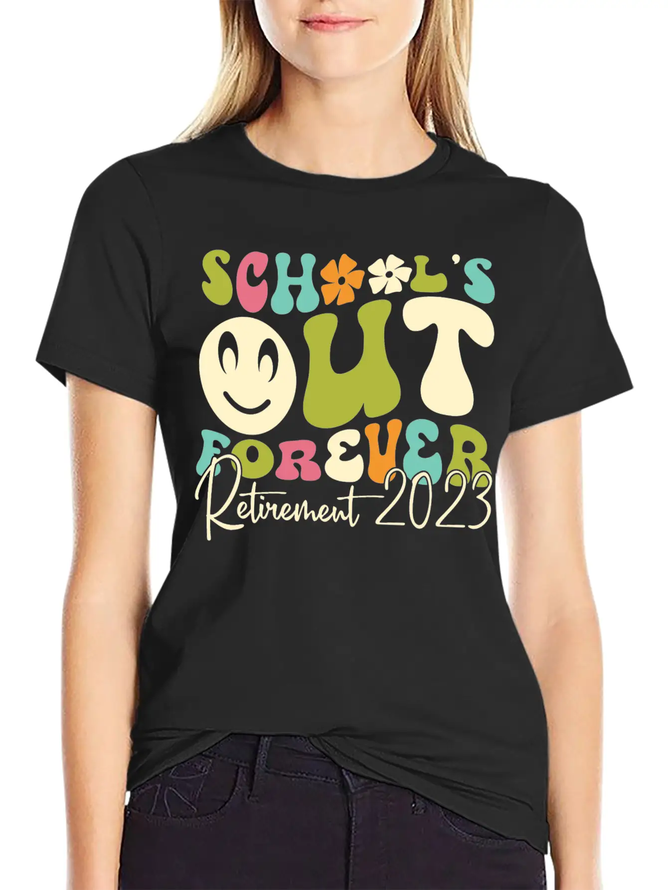 School’s Out Forever Retirement 2023 Soft Cotton Short Sleeve Tee – Unisex Wardrobe Staple