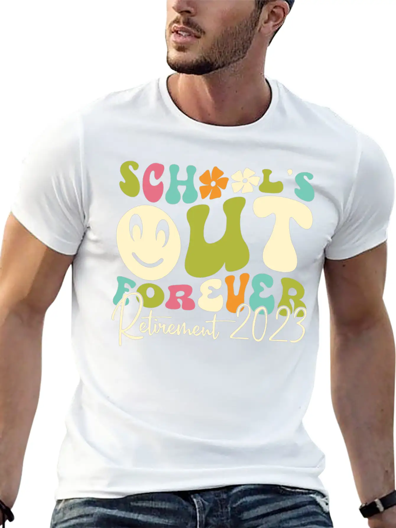 School’s Out Forever Retirement 2023 Soft Cotton Short Sleeve Tee – Unisex Wardrobe Staple