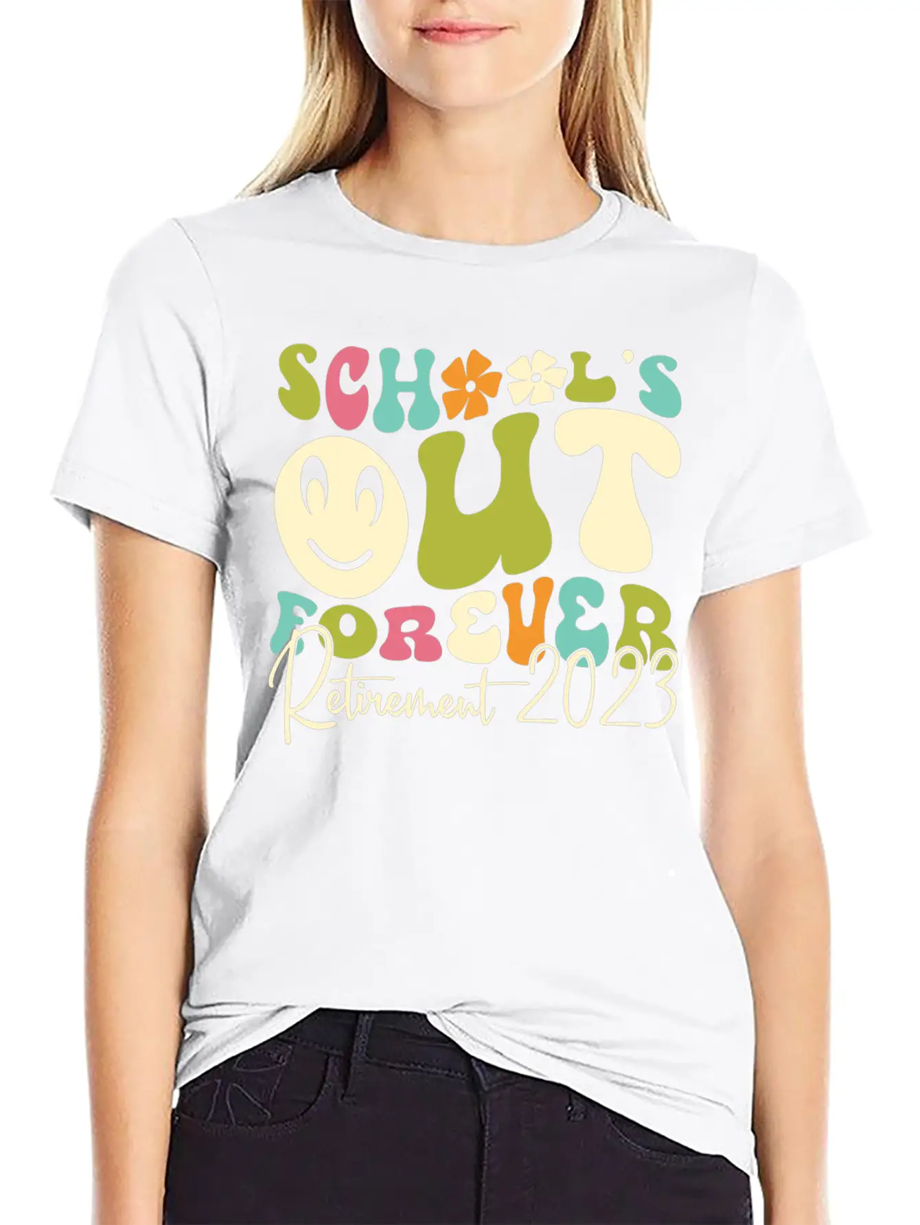 School’s Out Forever Retirement 2023 Soft Cotton Short Sleeve Tee – Unisex Wardrobe Staple