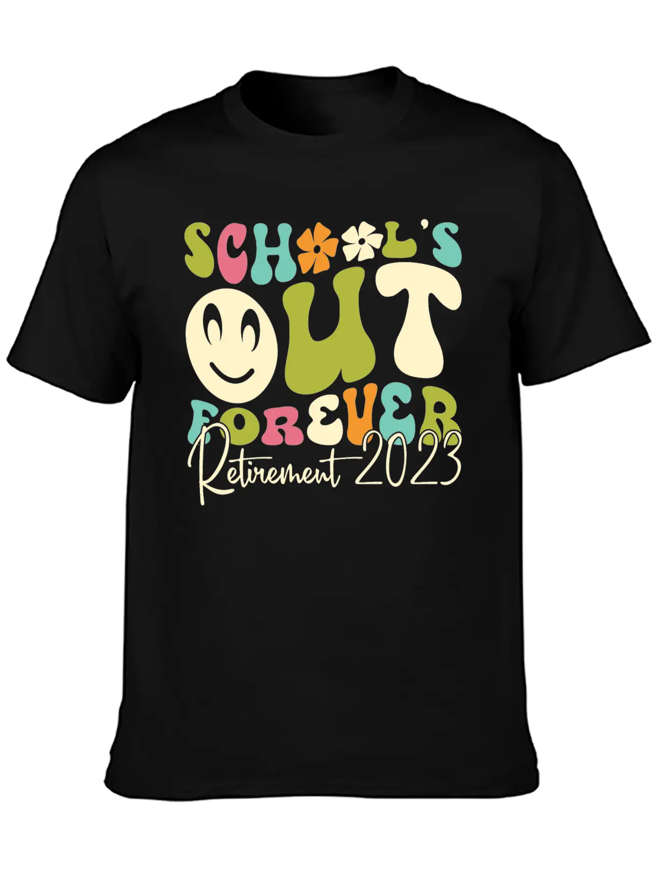 School’s Out Forever Retirement 2023 Soft Cotton Short Sleeve Tee – Unisex Wardrobe Staple