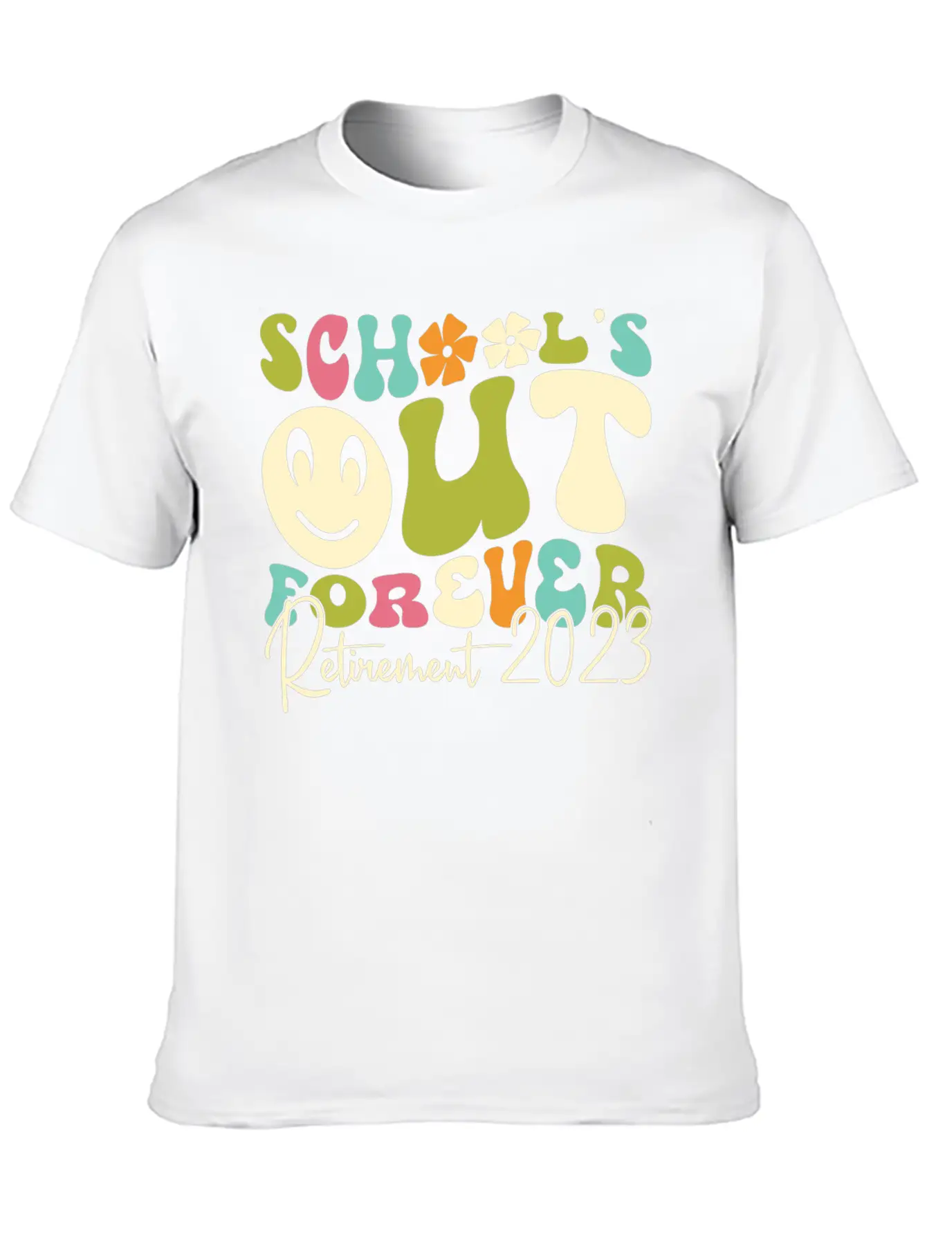School’s Out Forever Retirement 2023 Soft Cotton Short Sleeve Tee – Unisex Wardrobe Staple