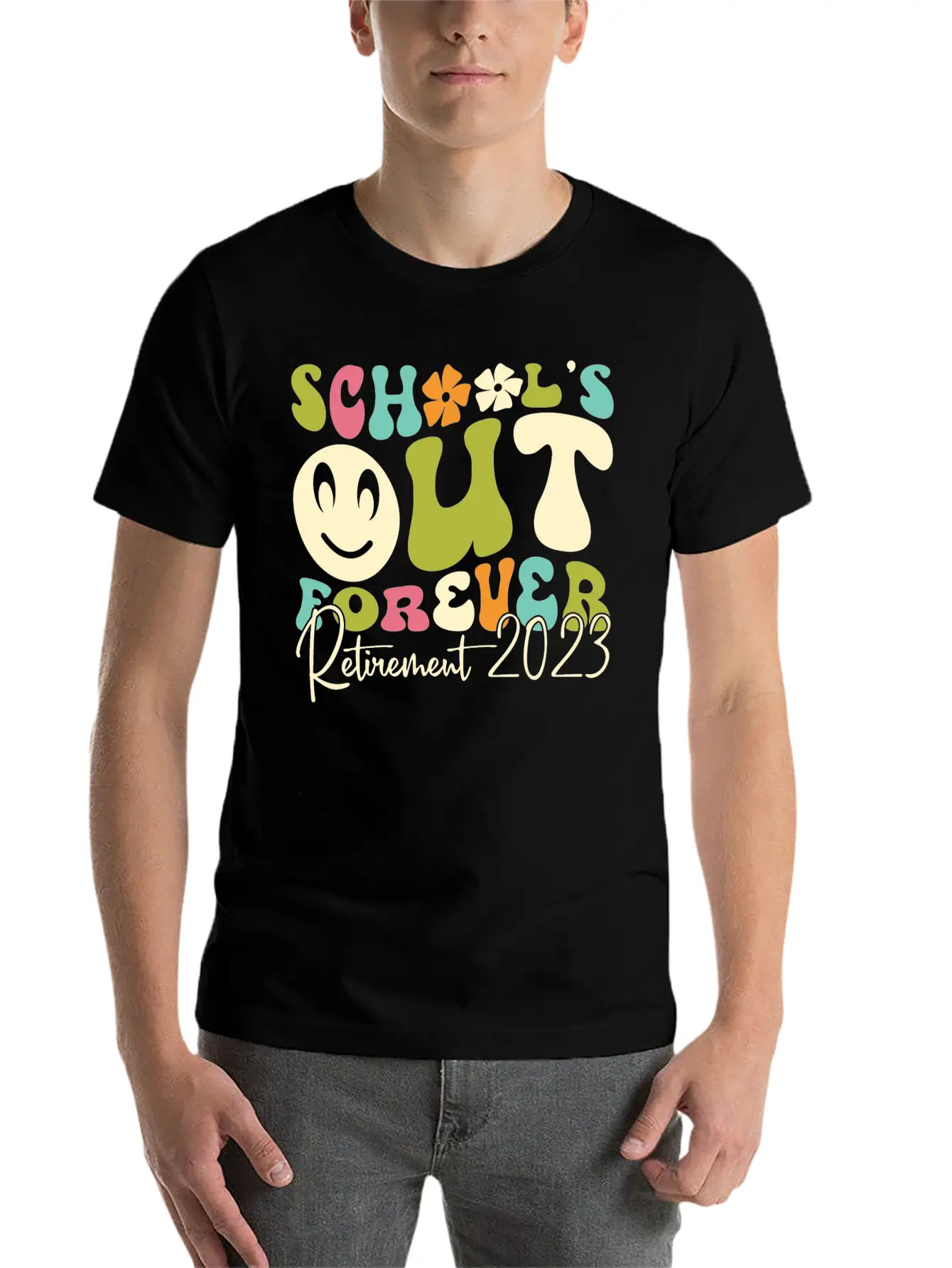 School’s Out Forever Retirement 2023 Soft Cotton Short Sleeve Tee – Unisex Wardrobe Staple