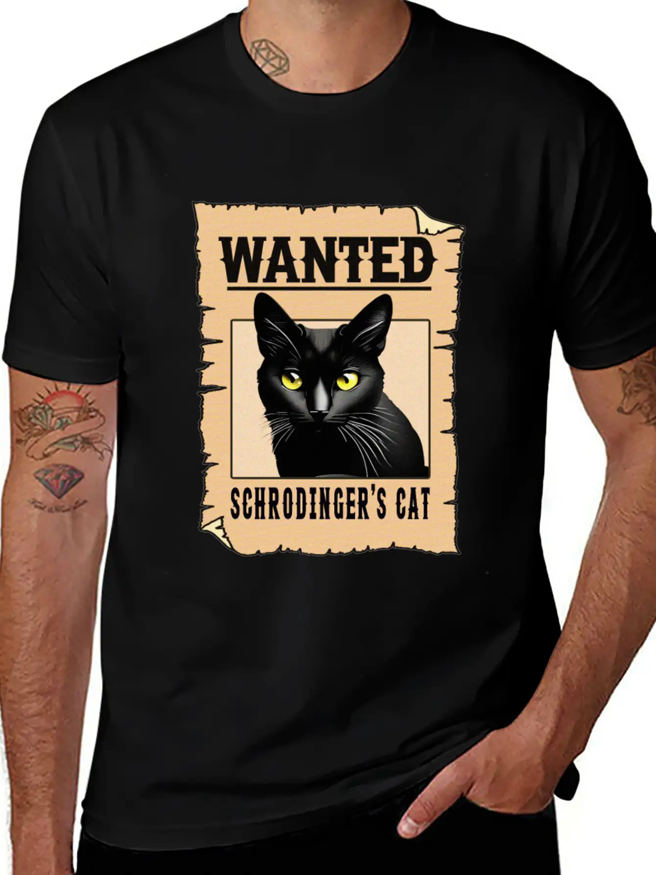 Schrodinger Cat Lightweight Cotton T-Shirt – Daily Comfort Graphic Shirt