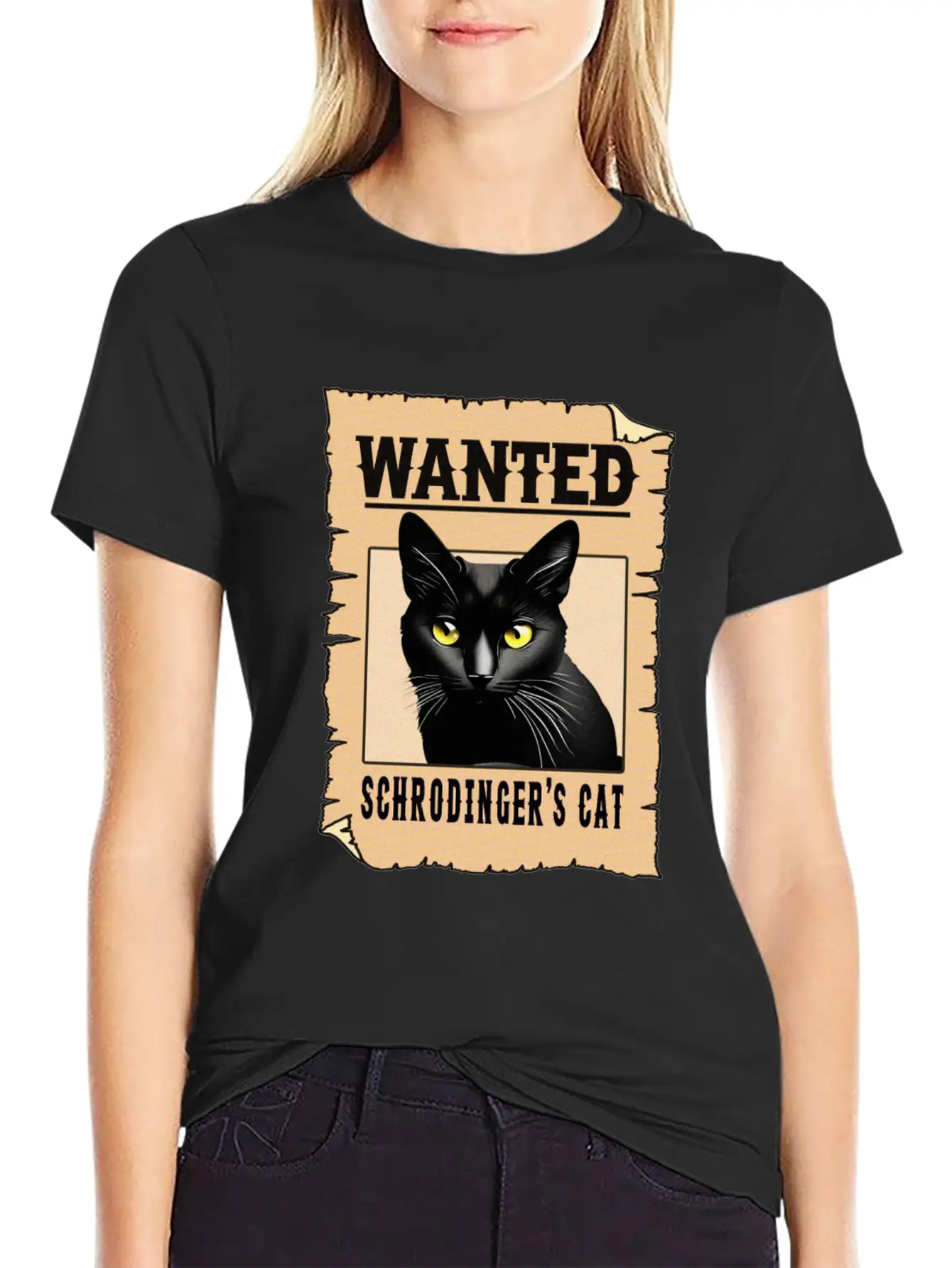 Schrodinger Cat Lightweight Cotton T-Shirt – Daily Comfort Graphic Shirt