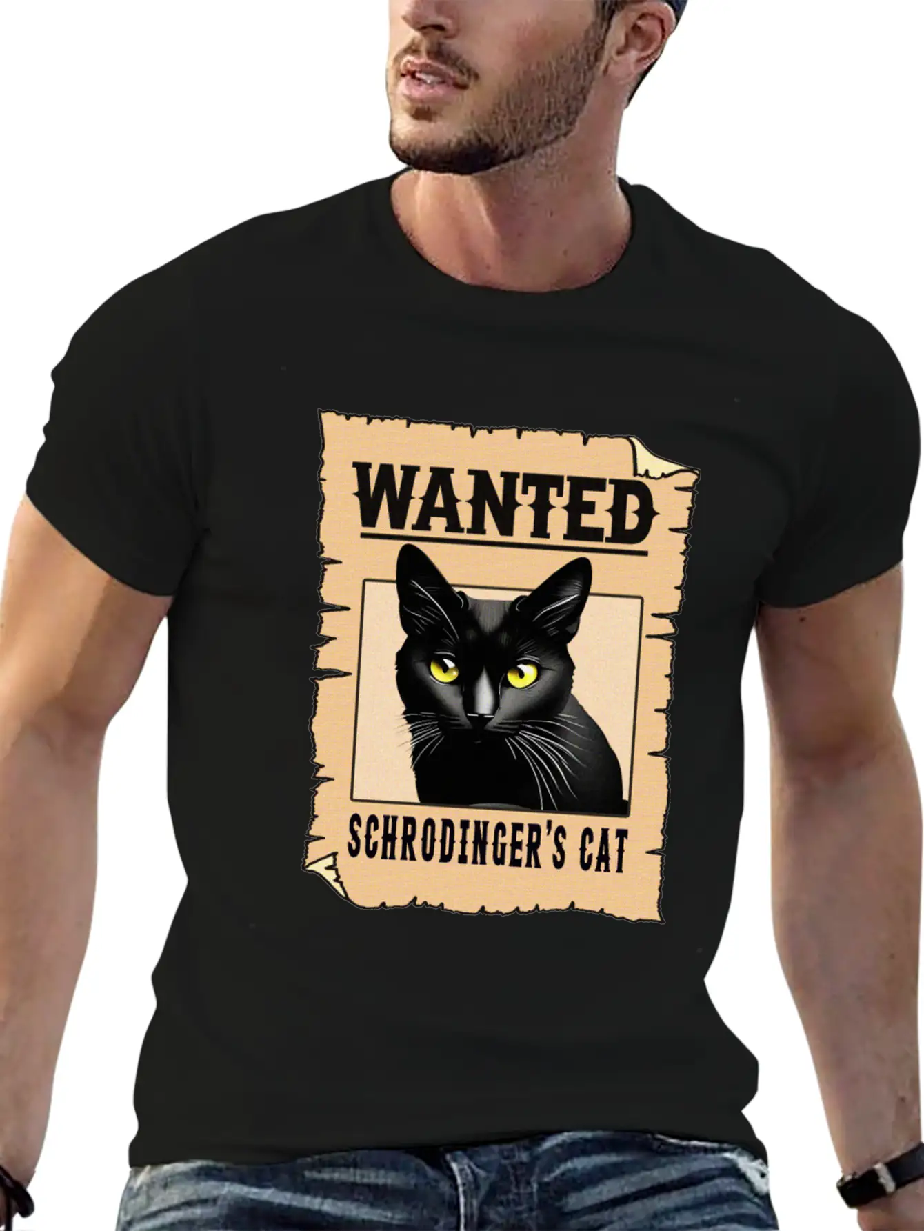 Schrodinger Cat Lightweight Cotton T-Shirt – Daily Comfort Graphic Shirt