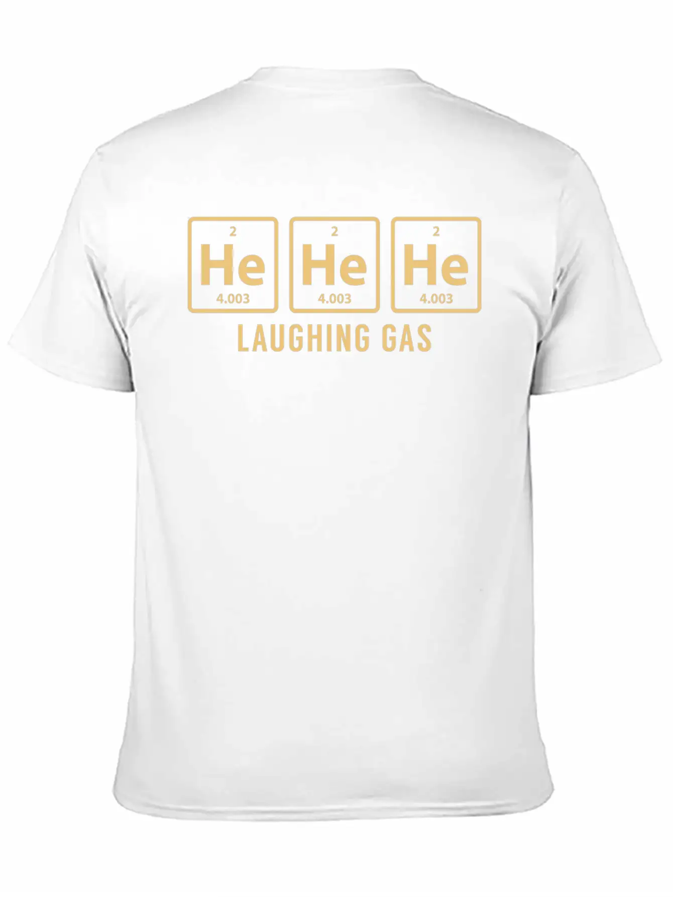 Science Chemical He He He Laughing Gas Funny Gift Lightweight Cotton T-Shirt – Daily Comfort Graphic Shirt
