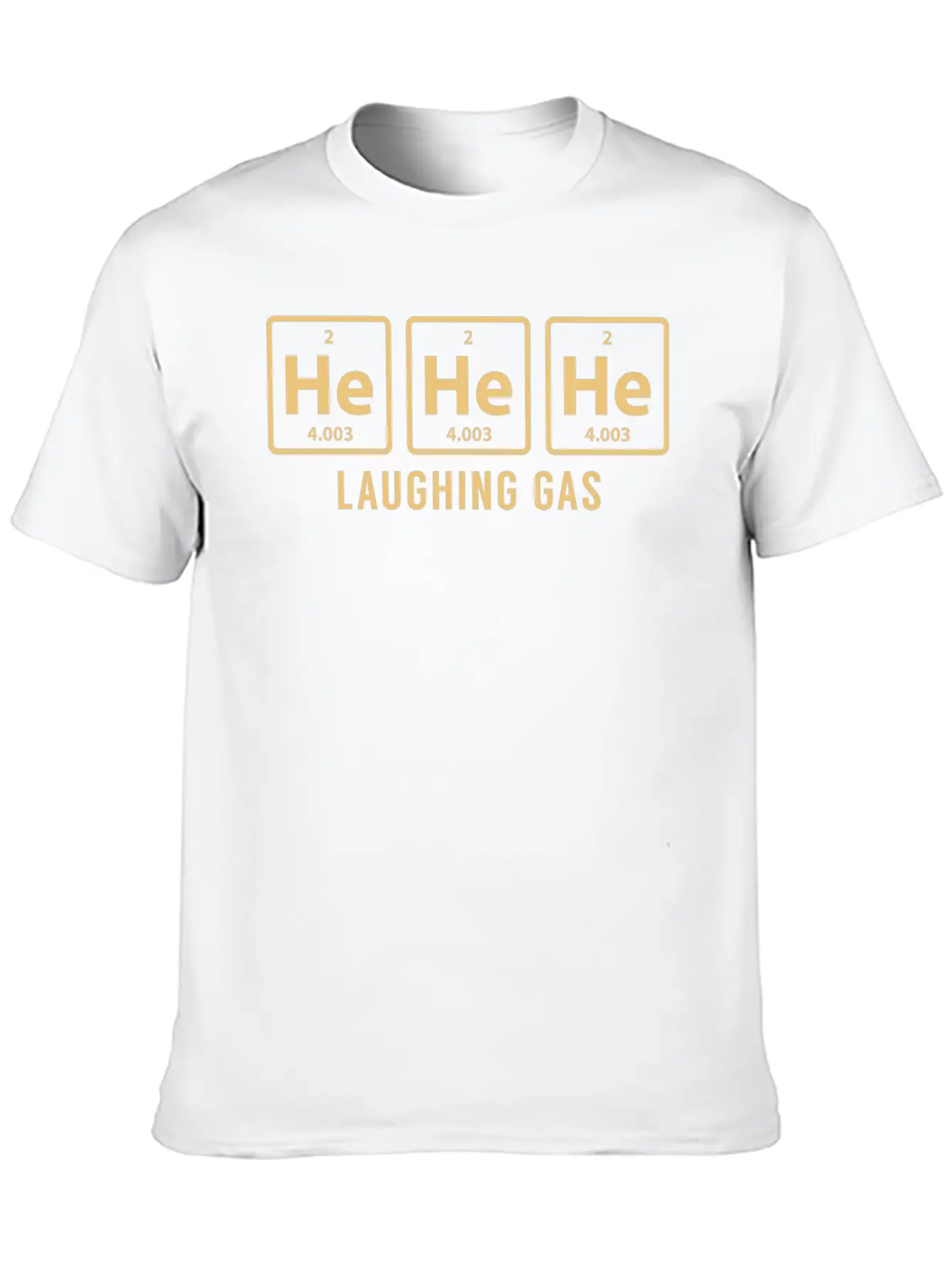 Science Chemical He He He Laughing Gas Funny Gift Lightweight Cotton T-Shirt – Daily Comfort Graphic Shirt