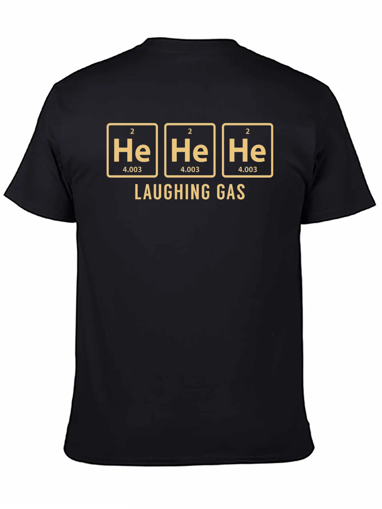 Science Chemical He He He Laughing Gas Funny Gift Lightweight Cotton T-Shirt – Daily Comfort Graphic Shirt