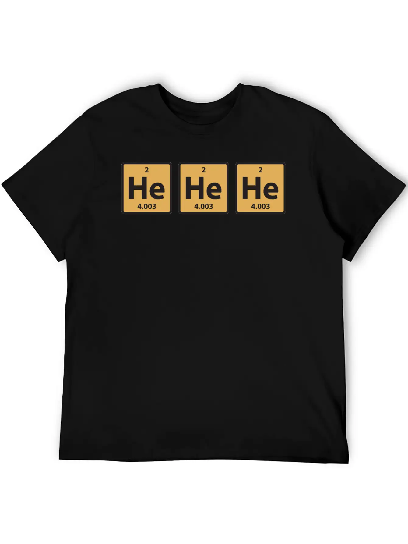 Science Chemical He He He Laughing Gas Funny Gift Unisex Casual T-Shirt – Clean Design For Daily Comfort