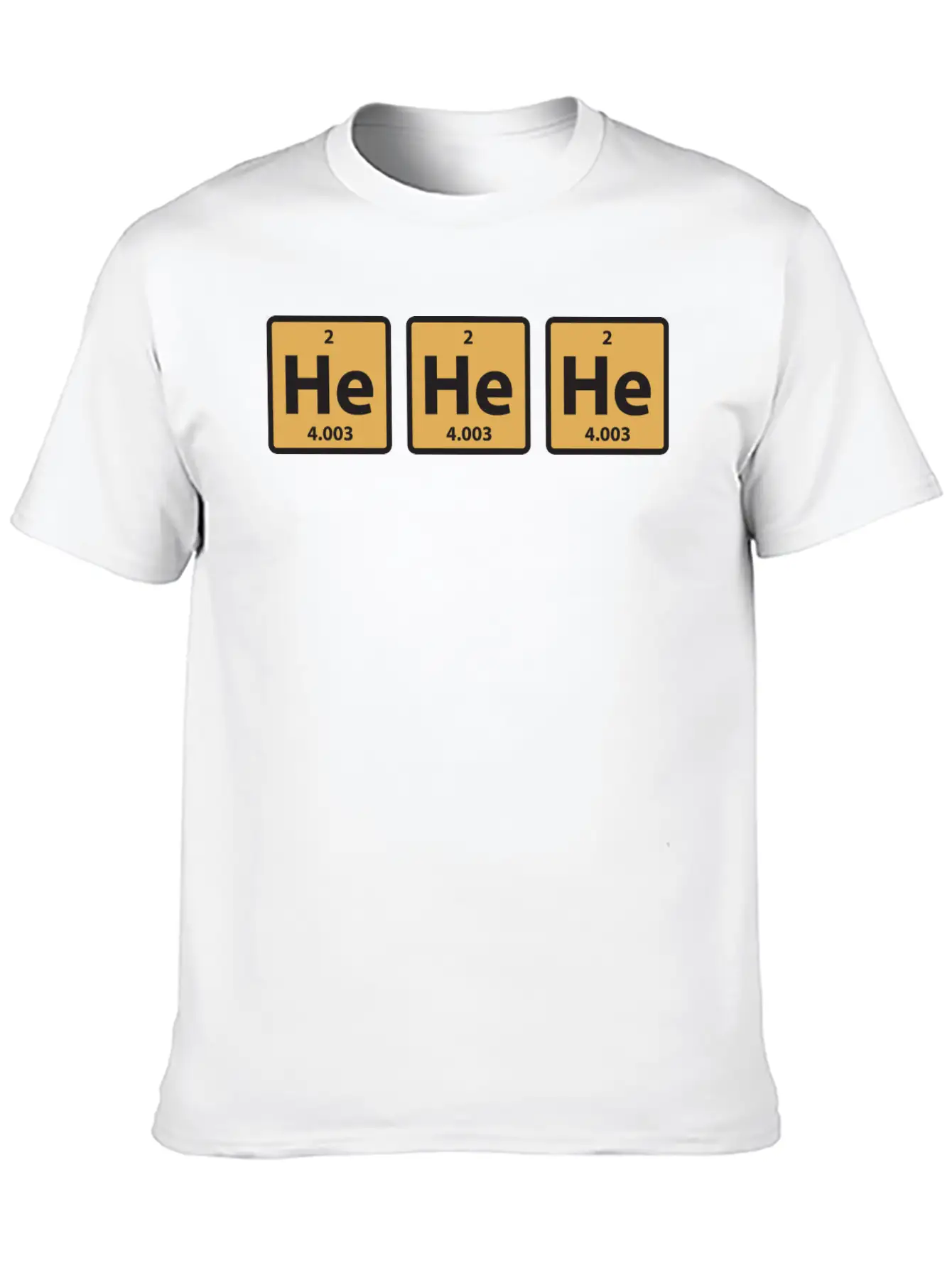 Science Chemical He He He Laughing Gas Funny Gift Unisex Casual T-Shirt – Clean Design For Daily Comfort