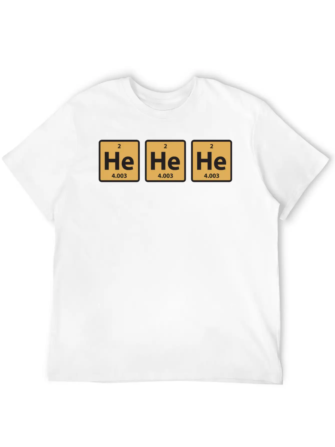 Science Chemical He He He Laughing Gas Funny Gift Unisex Casual T-Shirt – Clean Design For Daily Comfort