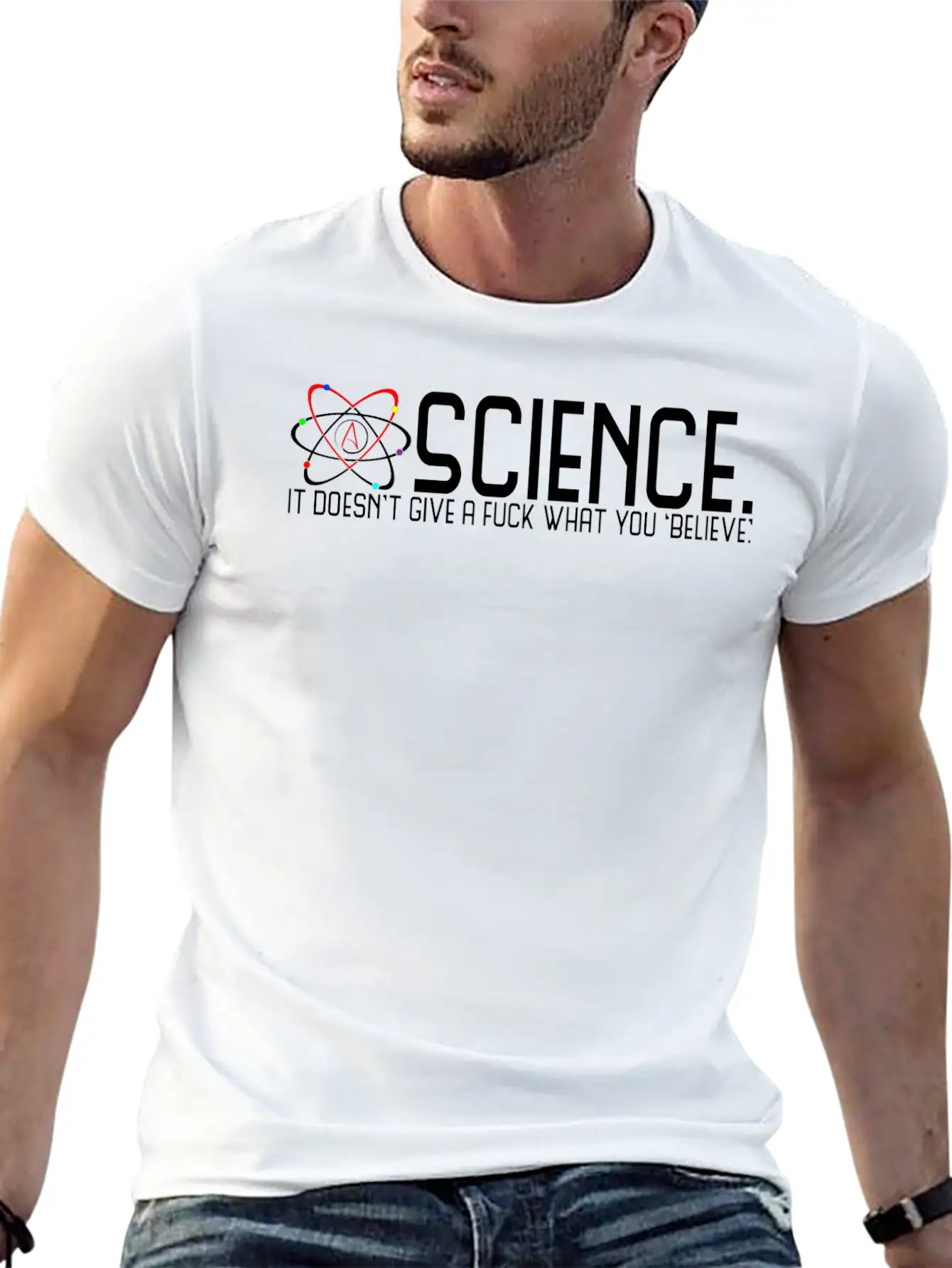 Science Doesn't Give A Fuck Essential Cotton Tee For Daily Outfits – Unisex Style