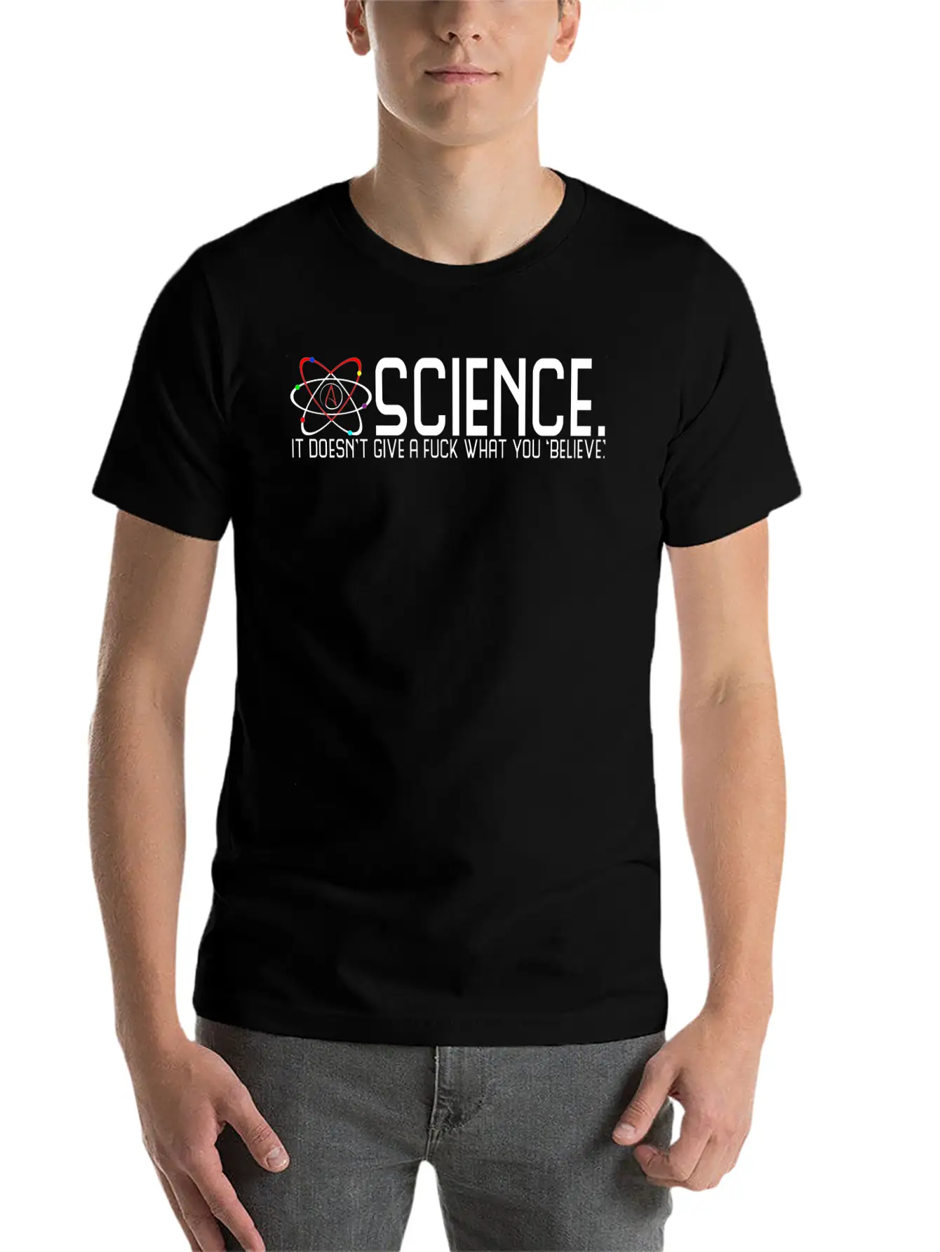 Science Doesn't Give A Fuck Essential Cotton Tee For Daily Outfits – Unisex Style
