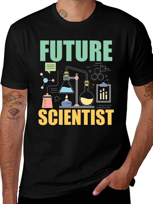 Science Funny - Future Scientist Basic Graphic T-Shirt – Daily Comfort In Soft Cotton