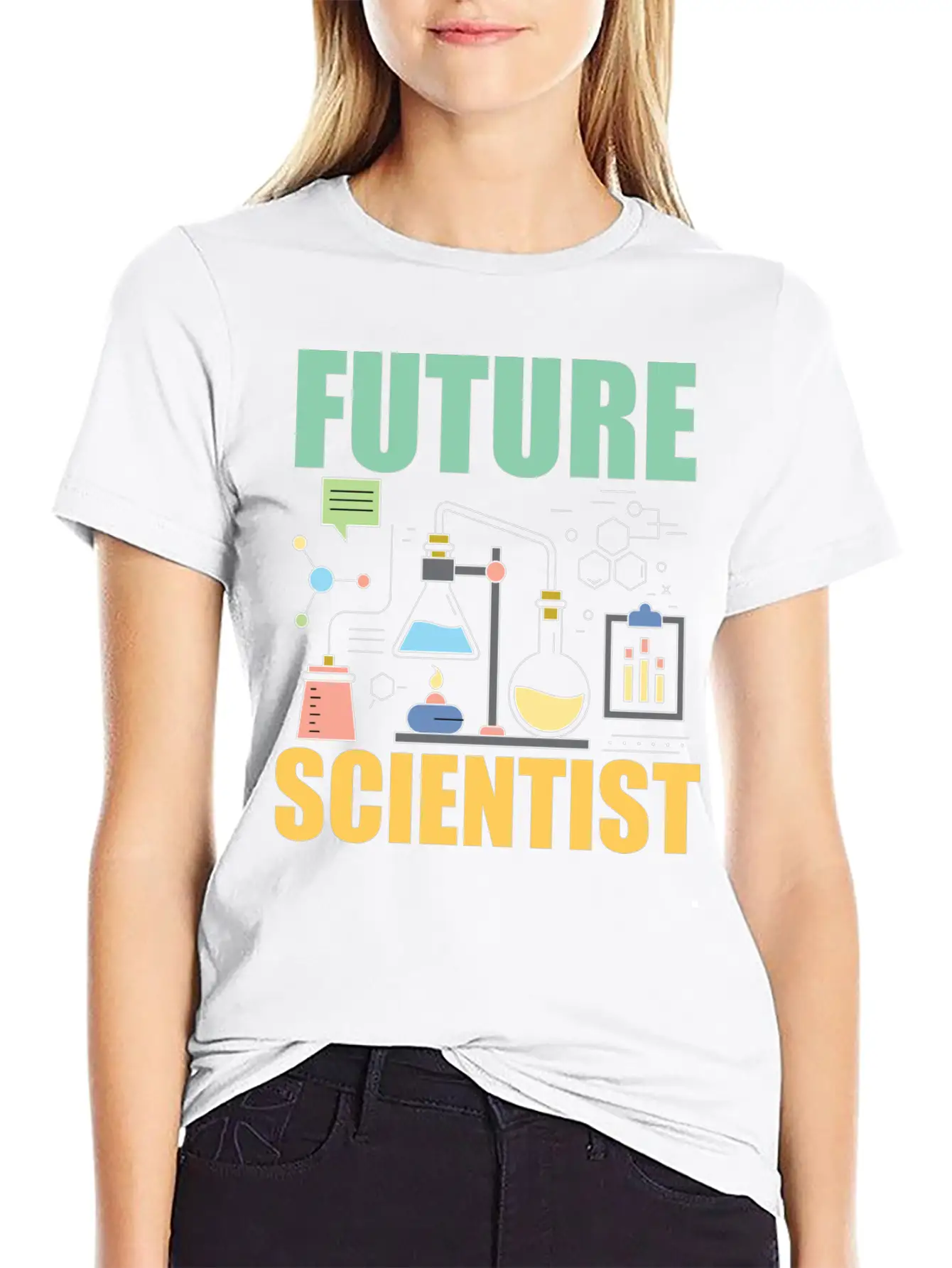 Science Funny - Future Scientist Basic Graphic T-Shirt – Daily Comfort In Soft Cotton