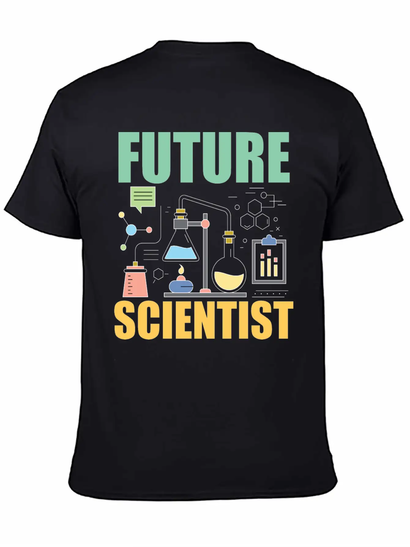 Science Funny - Future Scientist Basic Graphic T-Shirt – Daily Comfort In Soft Cotton