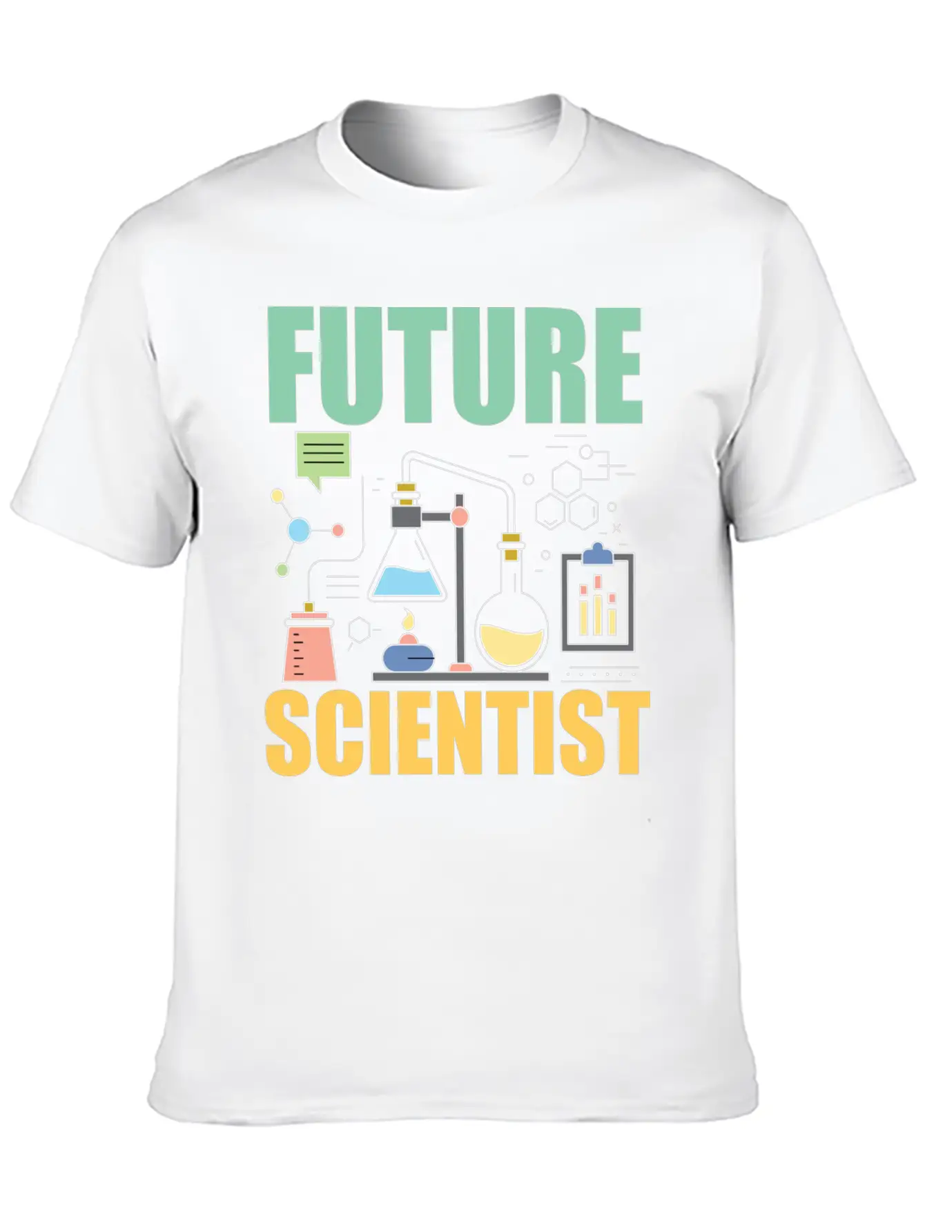 Science Funny - Future Scientist Basic Graphic T-Shirt – Daily Comfort In Soft Cotton