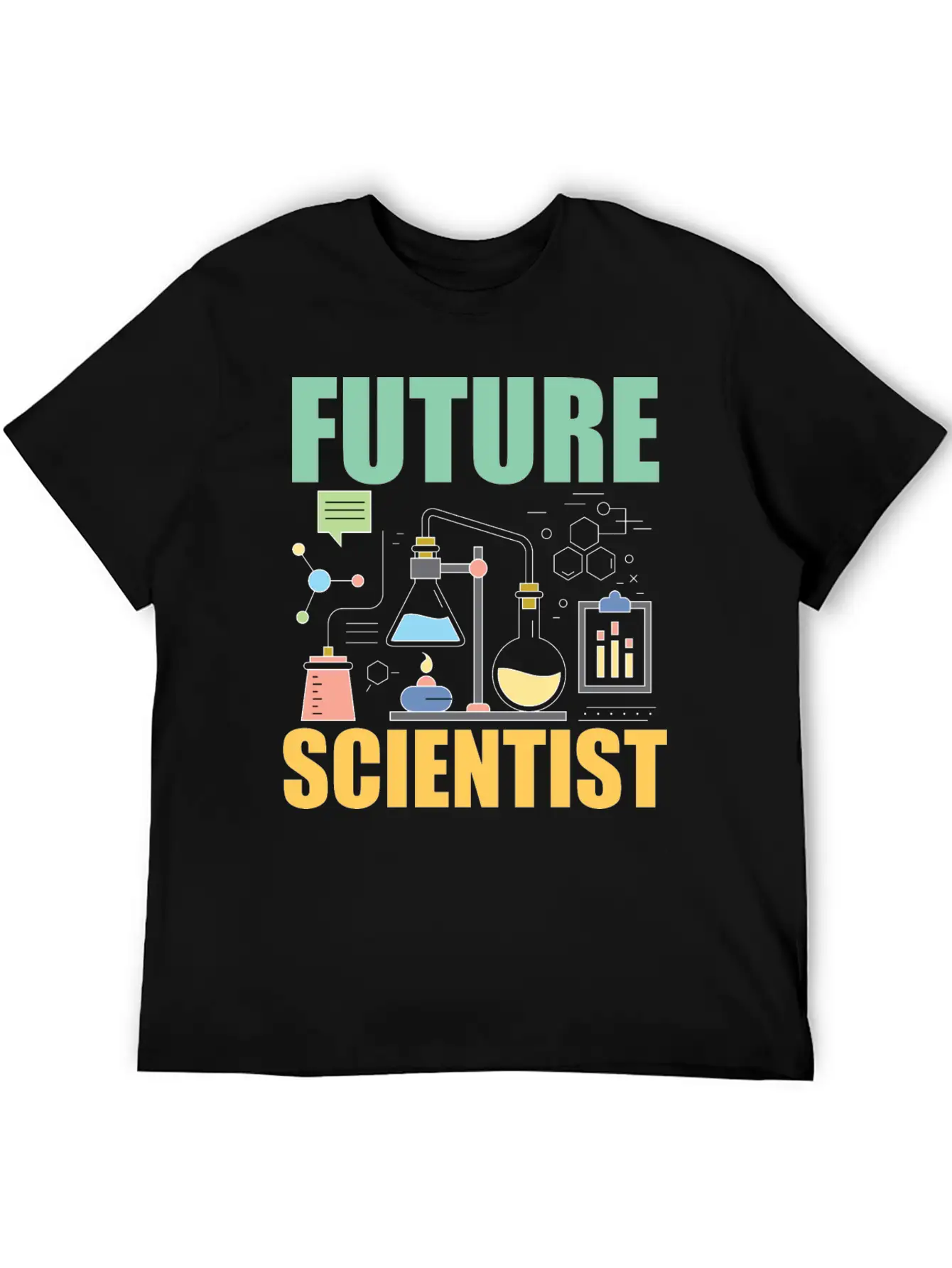 Science Funny - Future Scientist Basic Graphic T-Shirt – Daily Comfort In Soft Cotton