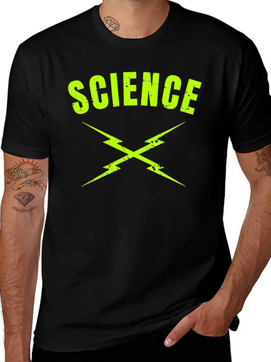 Science Lightning Bolts Soft Cotton Short Sleeve Tee – Unisex Wardrobe Staple