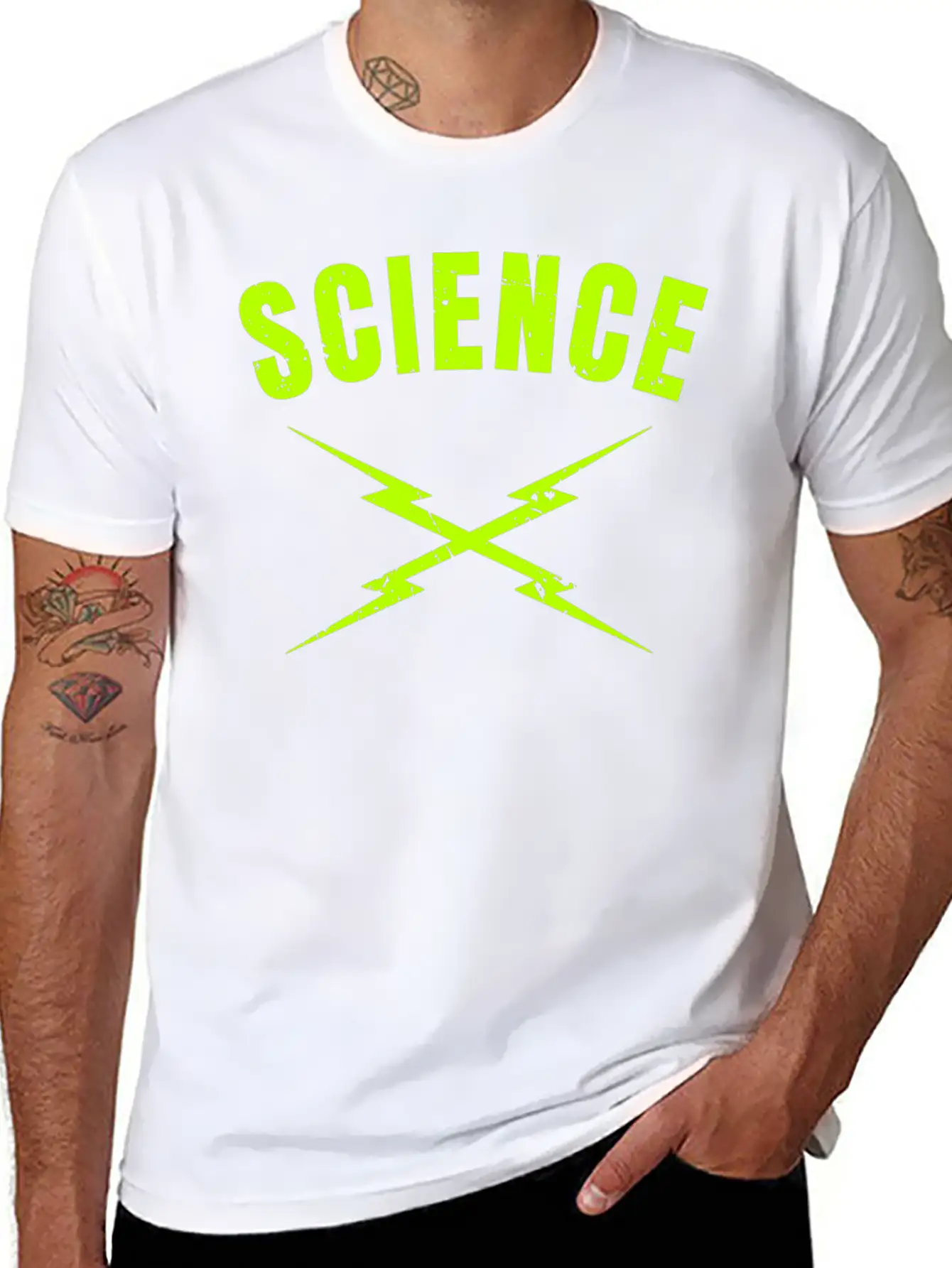 Science Lightning Bolts Soft Cotton Short Sleeve Tee – Unisex Wardrobe Staple