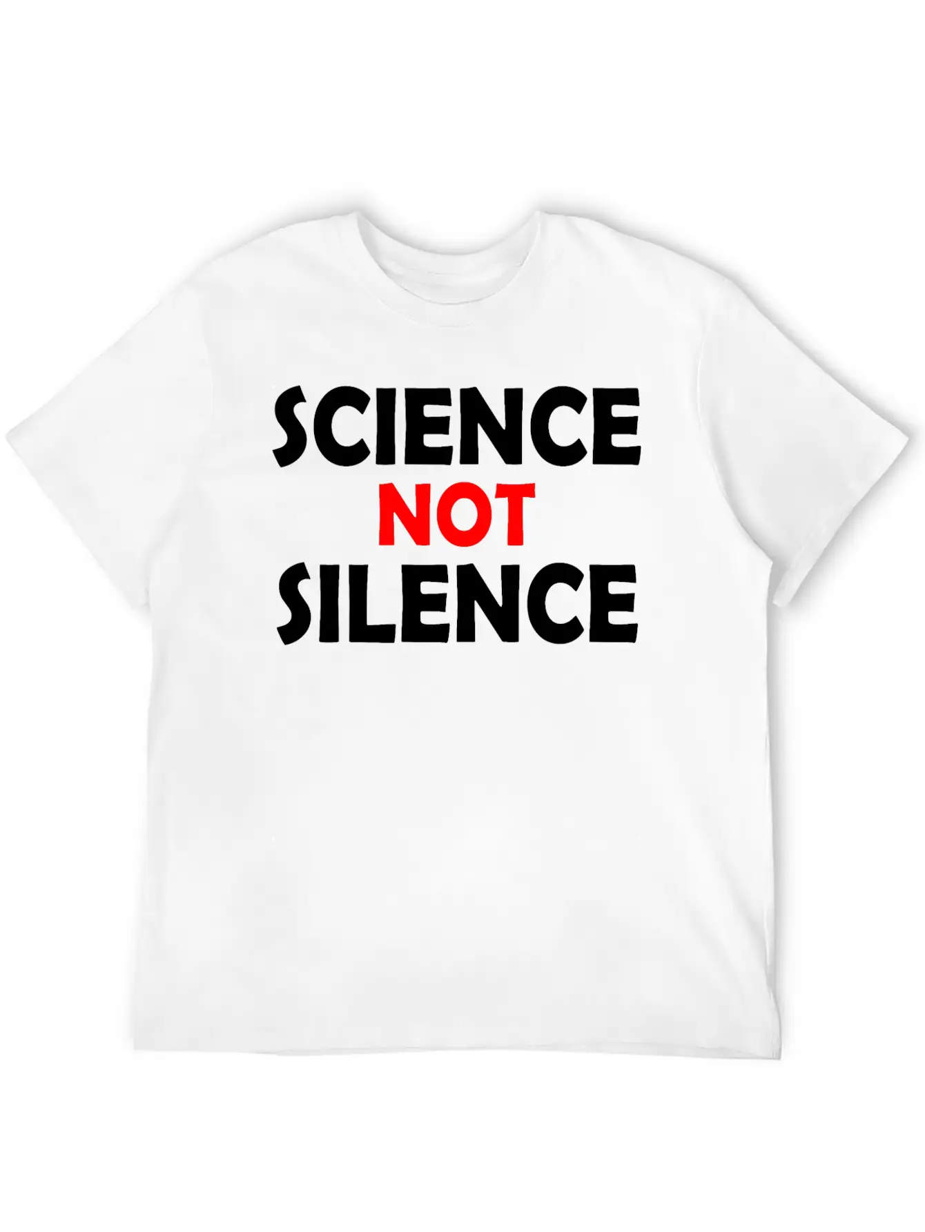 Science Not Silence Basic Graphic T-Shirt – Daily Comfort In Soft Cotton