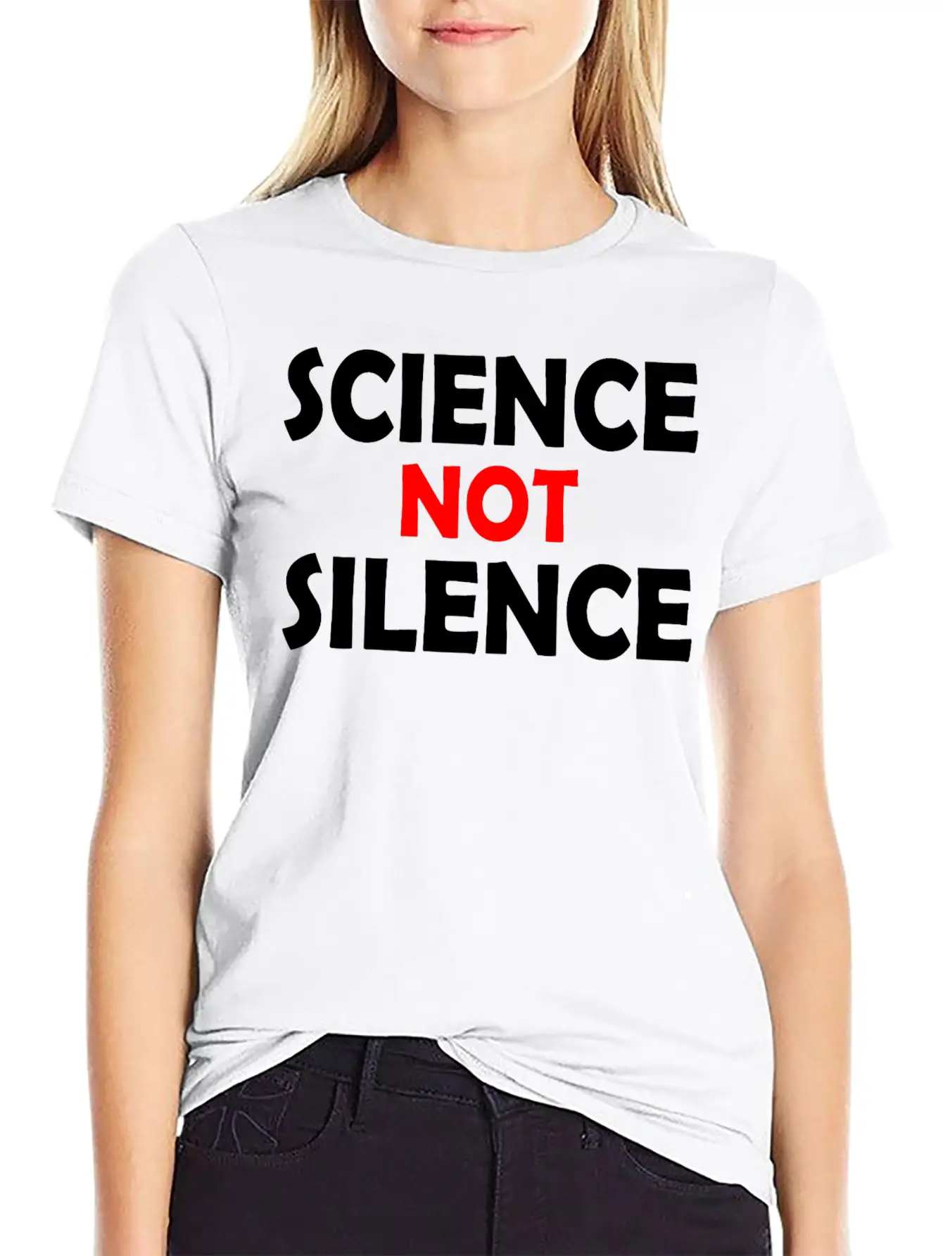 Science Not Silence Basic Graphic T-Shirt – Daily Comfort In Soft Cotton