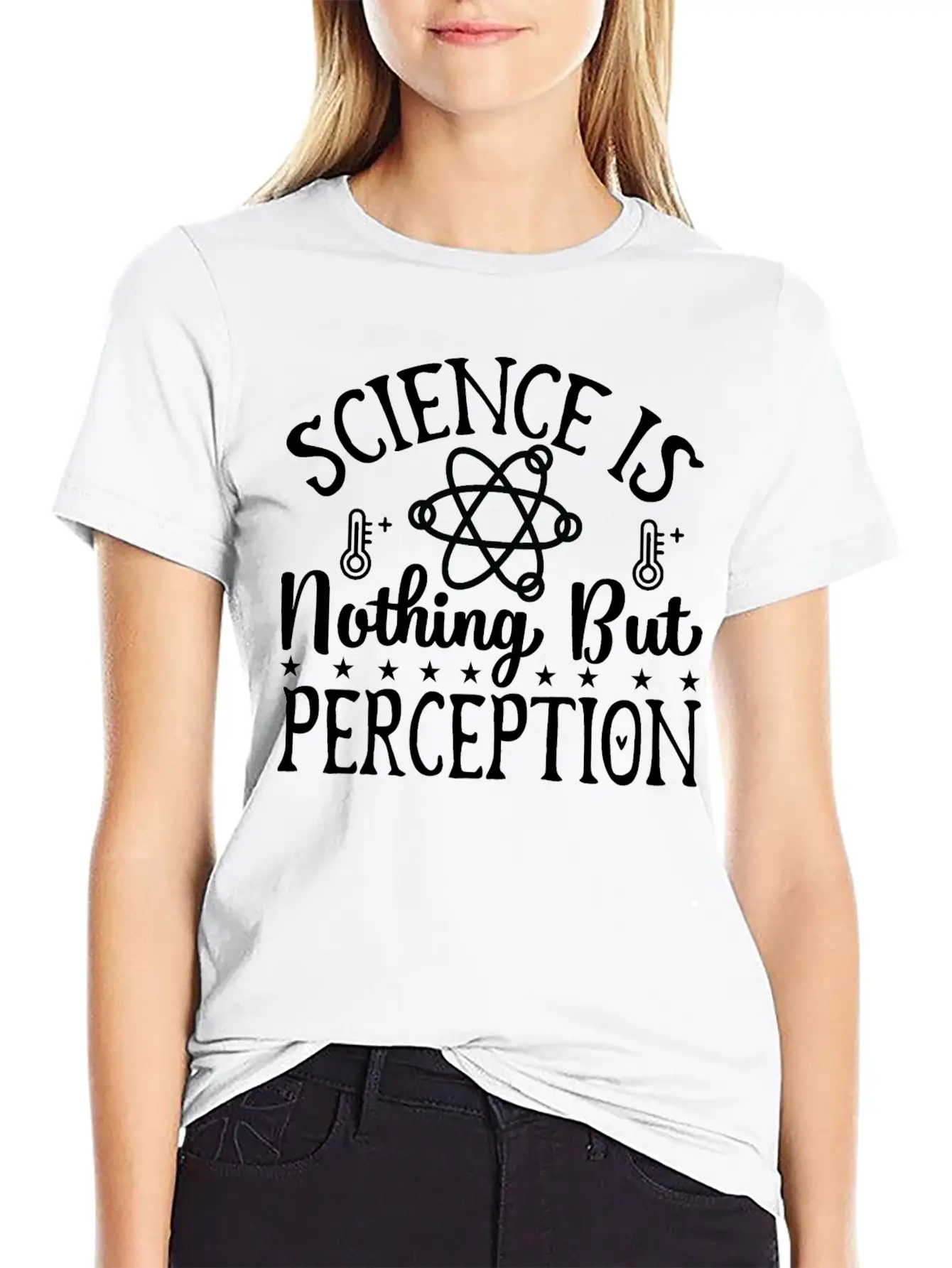 Science Perception Chemistry Teacher Student Gifts Lightweight Cotton T-Shirt – Daily Comfort Graphic Shirt