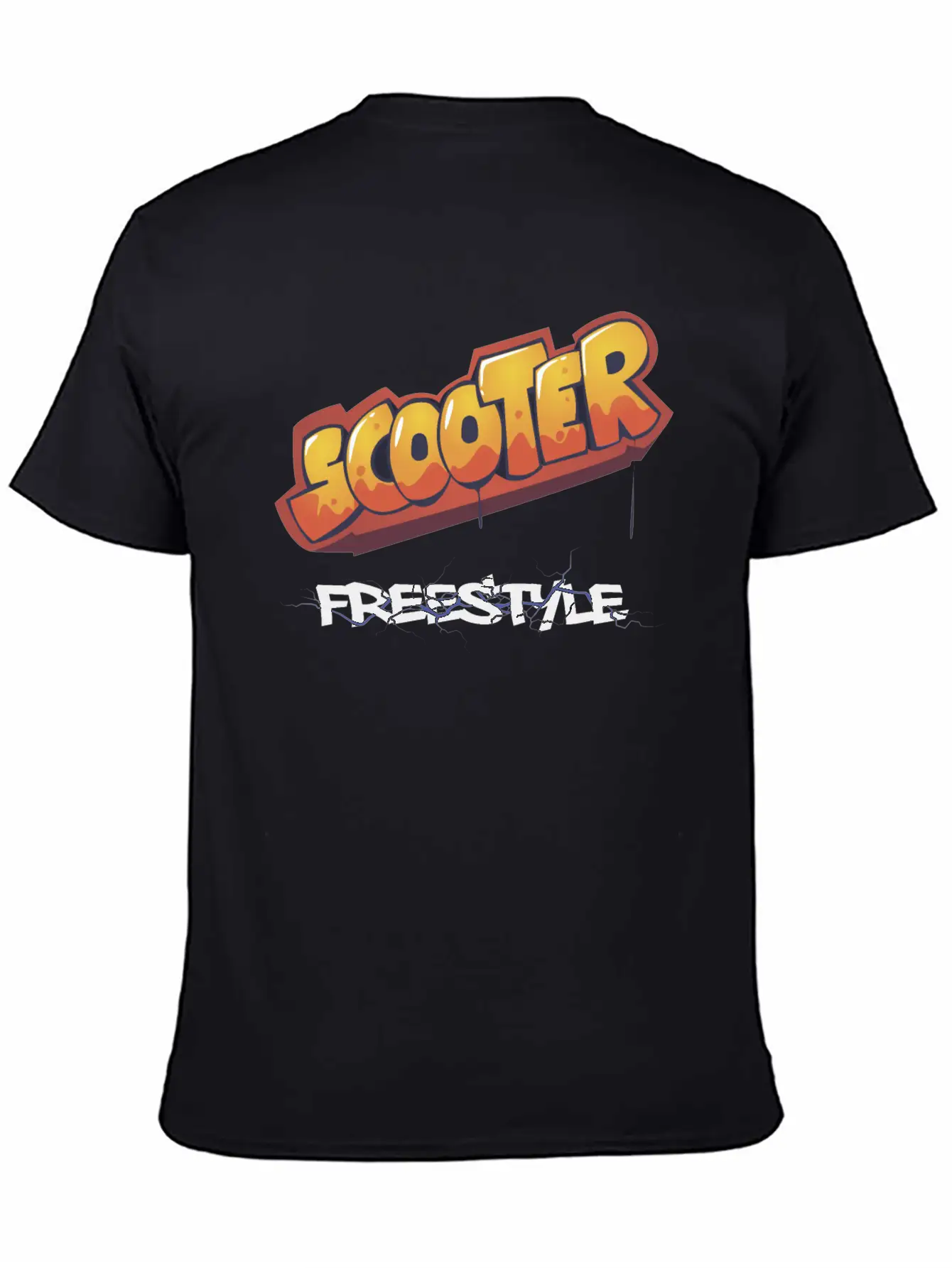 Scooter Freestyle Graffiti Unisex Casual T-Shirt – Clean Design For Daily Comfort