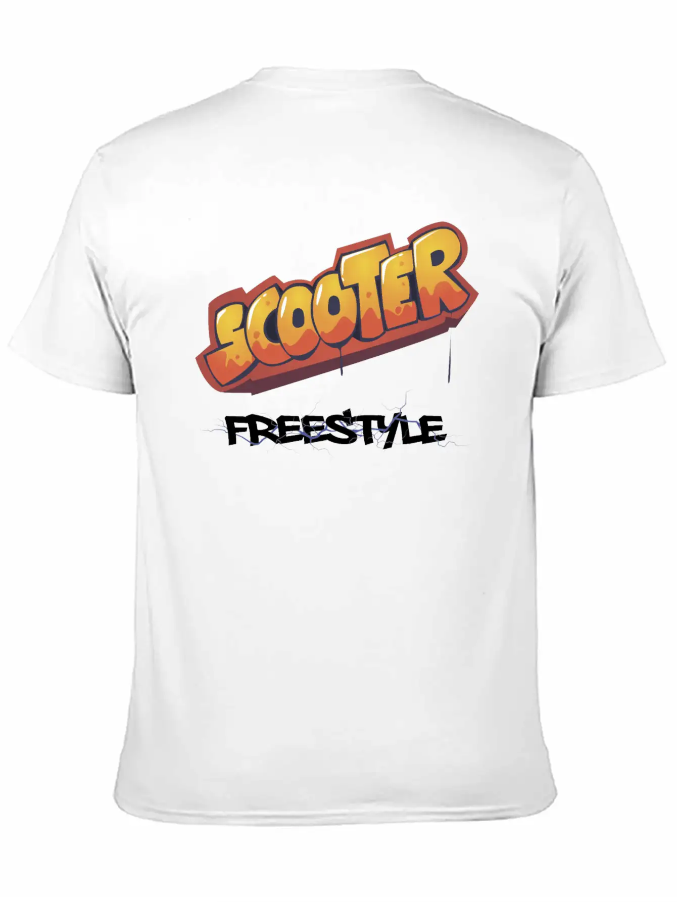 Scooter Freestyle Graffiti Unisex Casual T-Shirt – Clean Design For Daily Comfort