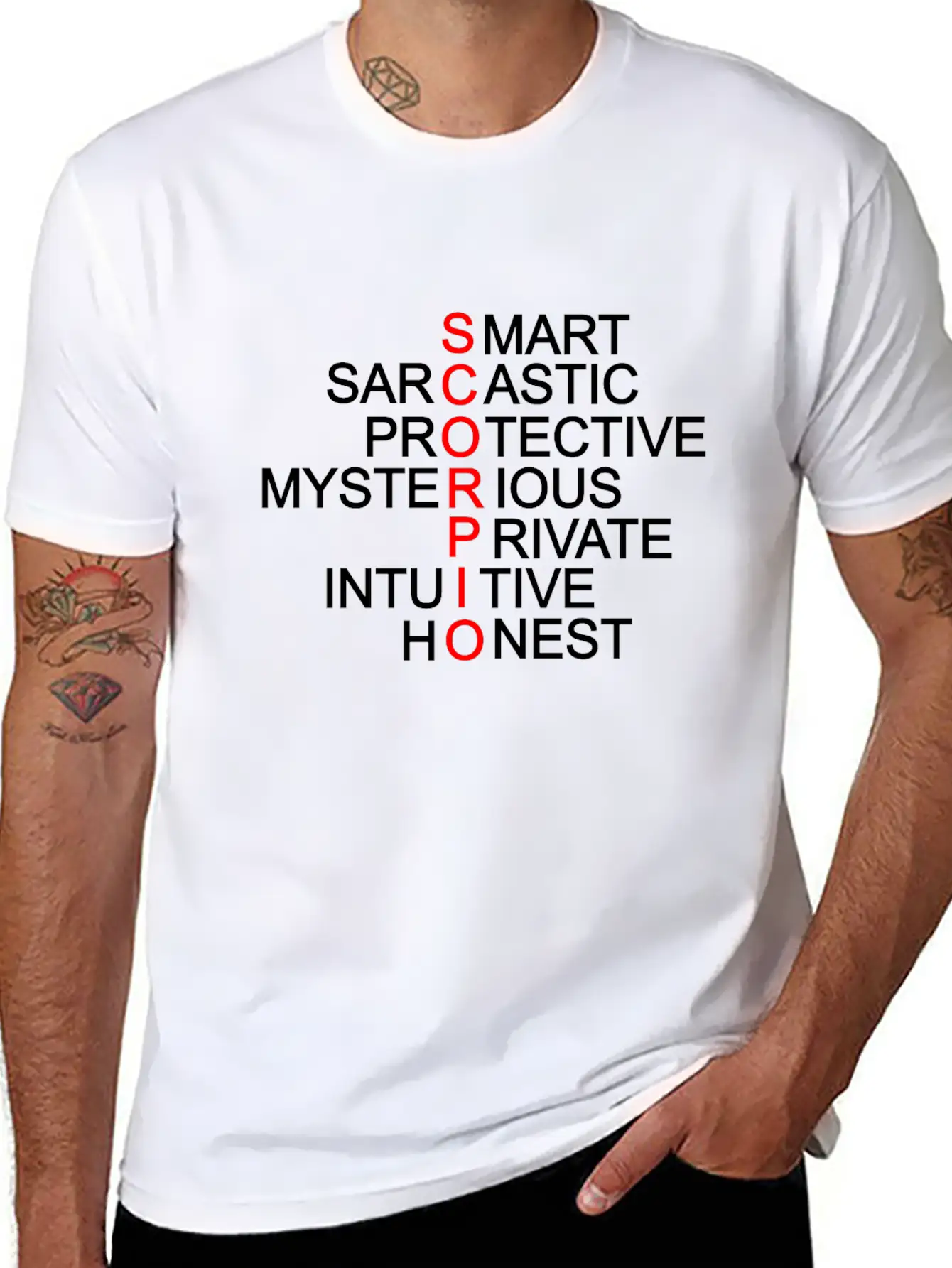 SCORPIO - SMART, PROTECTIVE, PRIVATE, HONEST Essential Cotton Tee For Daily Outfits – Unisex Style