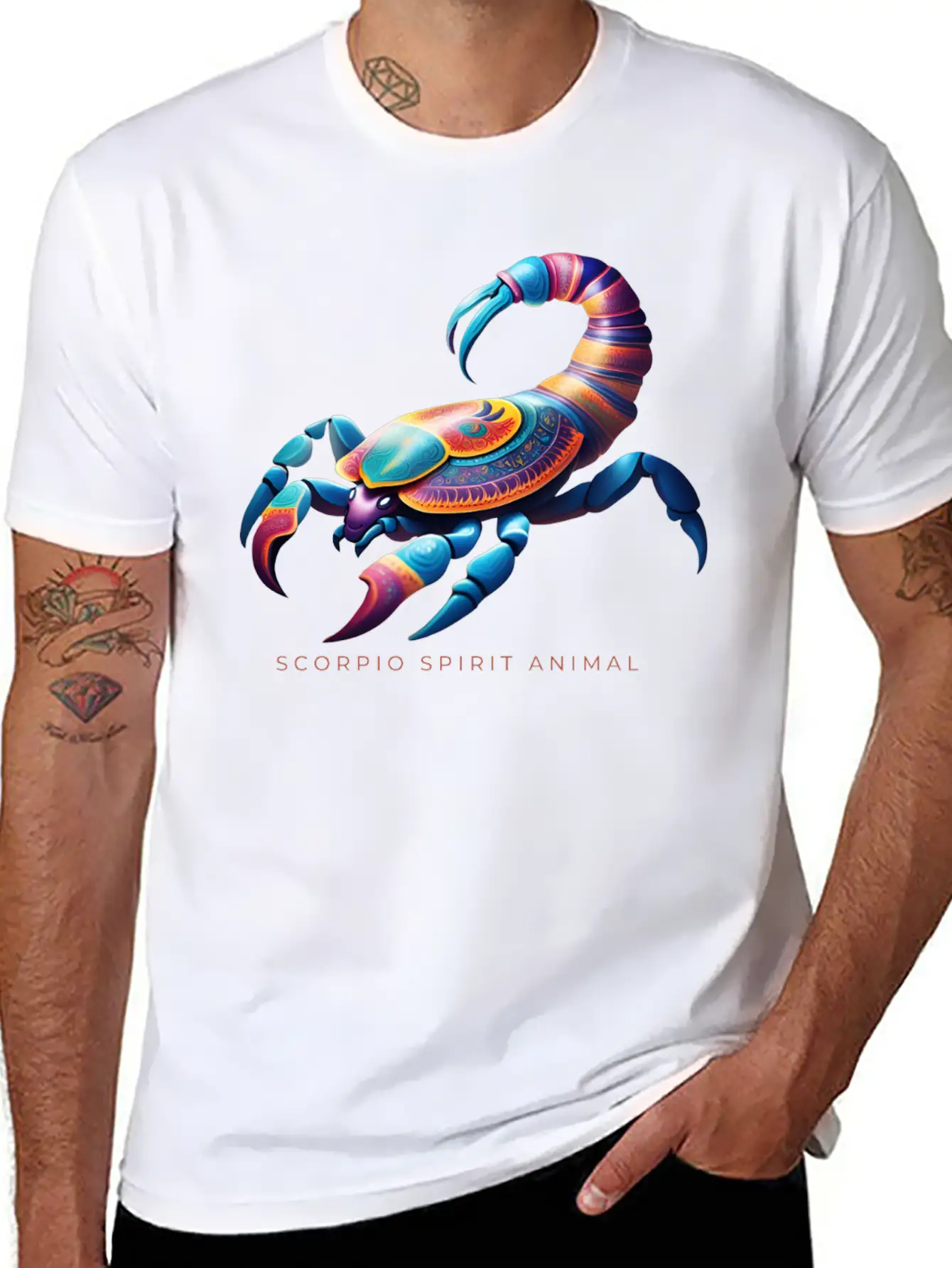 Scorpio Spirit Animal Scorpion Alebrije Male Essential Cotton Tee For Daily Outfits – Unisex Style