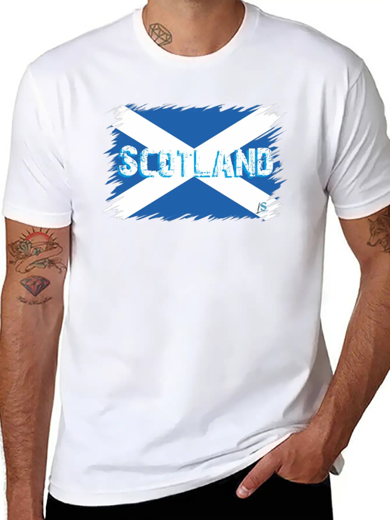 Scottish Flag 2 Soft Cotton Short Sleeve Tee – Unisex Wardrobe Staple