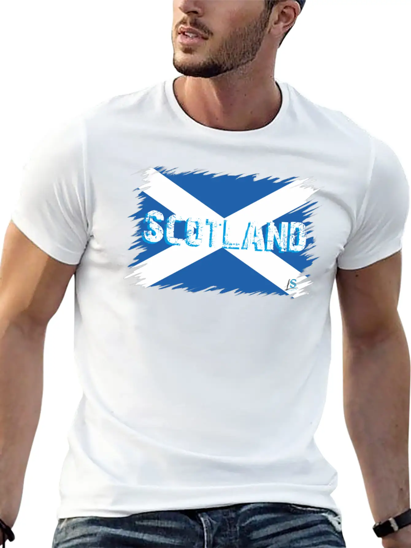 Scottish Flag 2 Soft Cotton Short Sleeve Tee – Unisex Wardrobe Staple