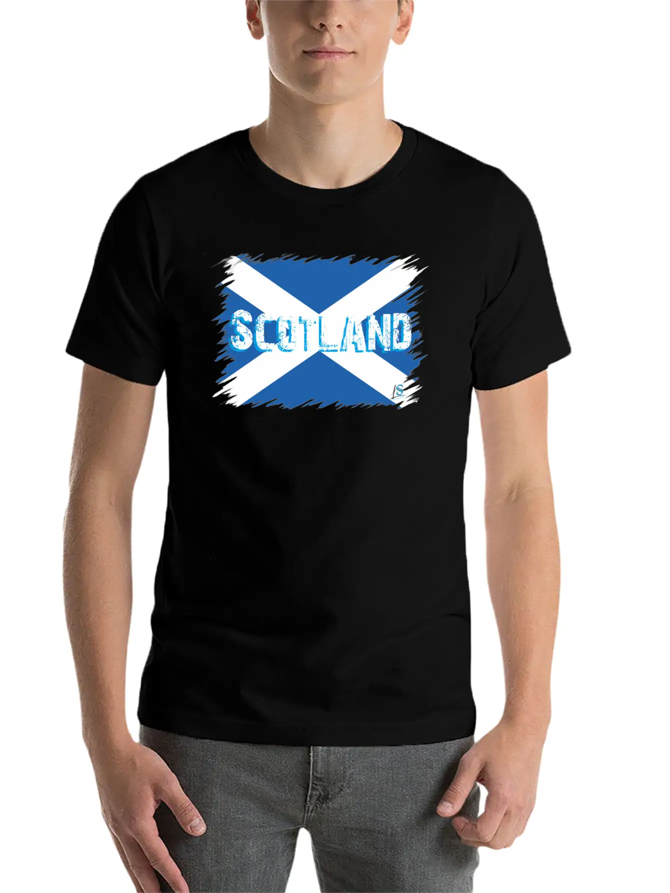 Scottish Flag 2 Soft Cotton Short Sleeve Tee – Unisex Wardrobe Staple