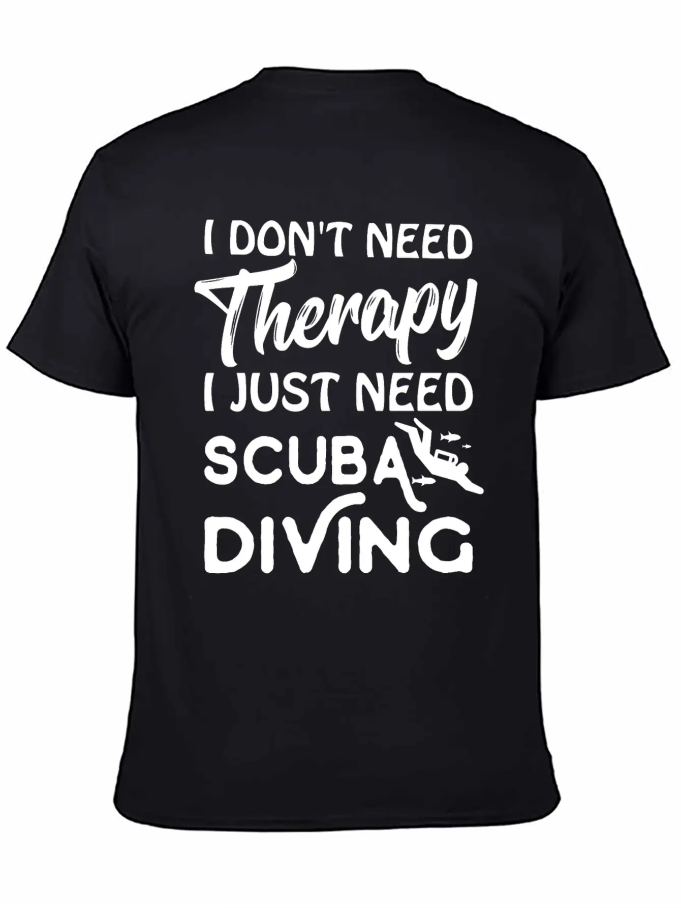 Scuba Therapy Lightweight Cotton T-Shirt – Daily Comfort Graphic Shirt