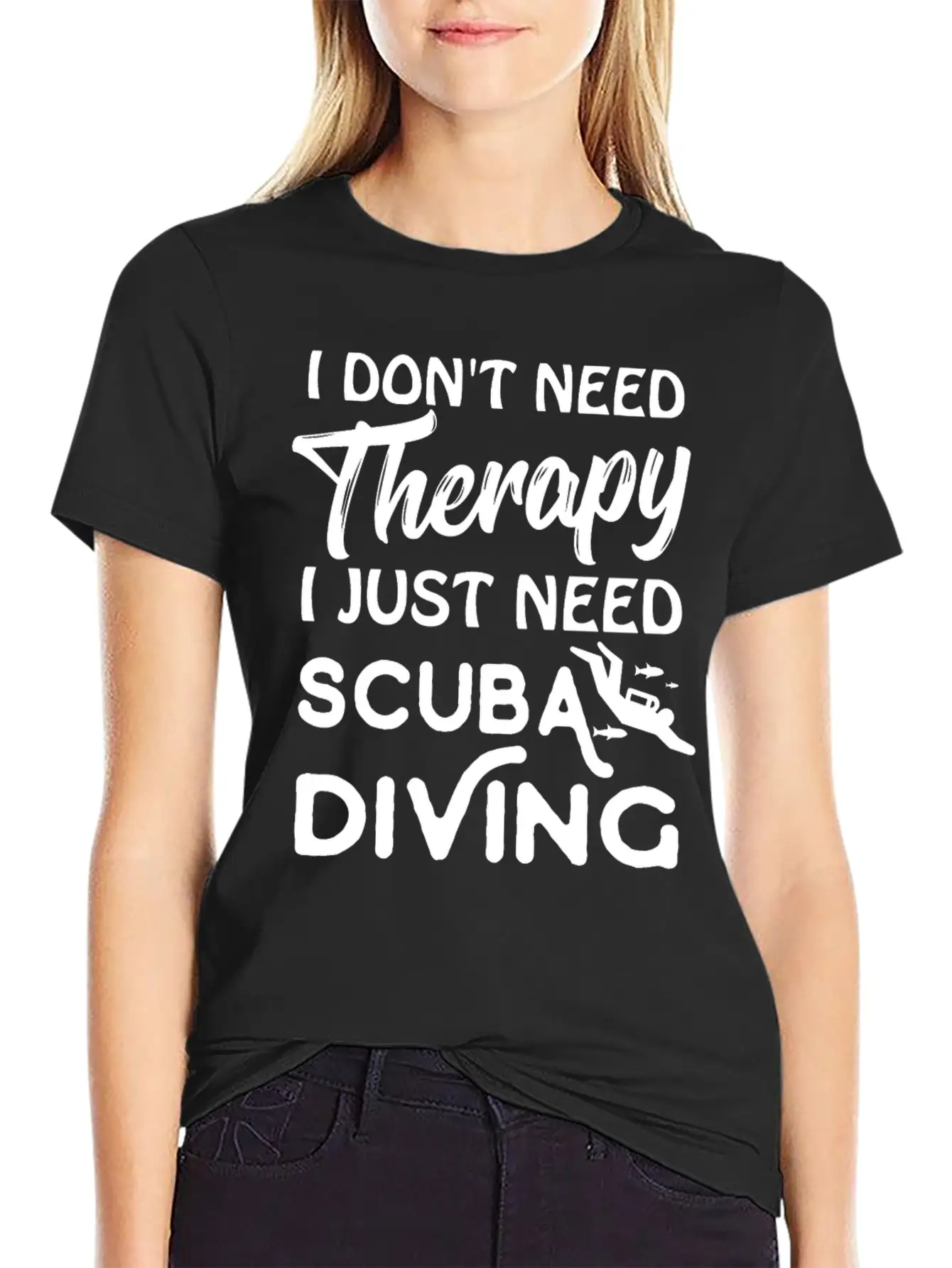 Scuba Therapy Lightweight Cotton T-Shirt – Daily Comfort Graphic Shirt