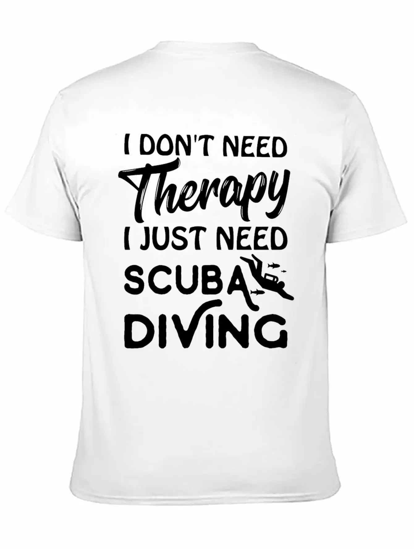 Scuba Therapy Lightweight Cotton T-Shirt – Daily Comfort Graphic Shirt