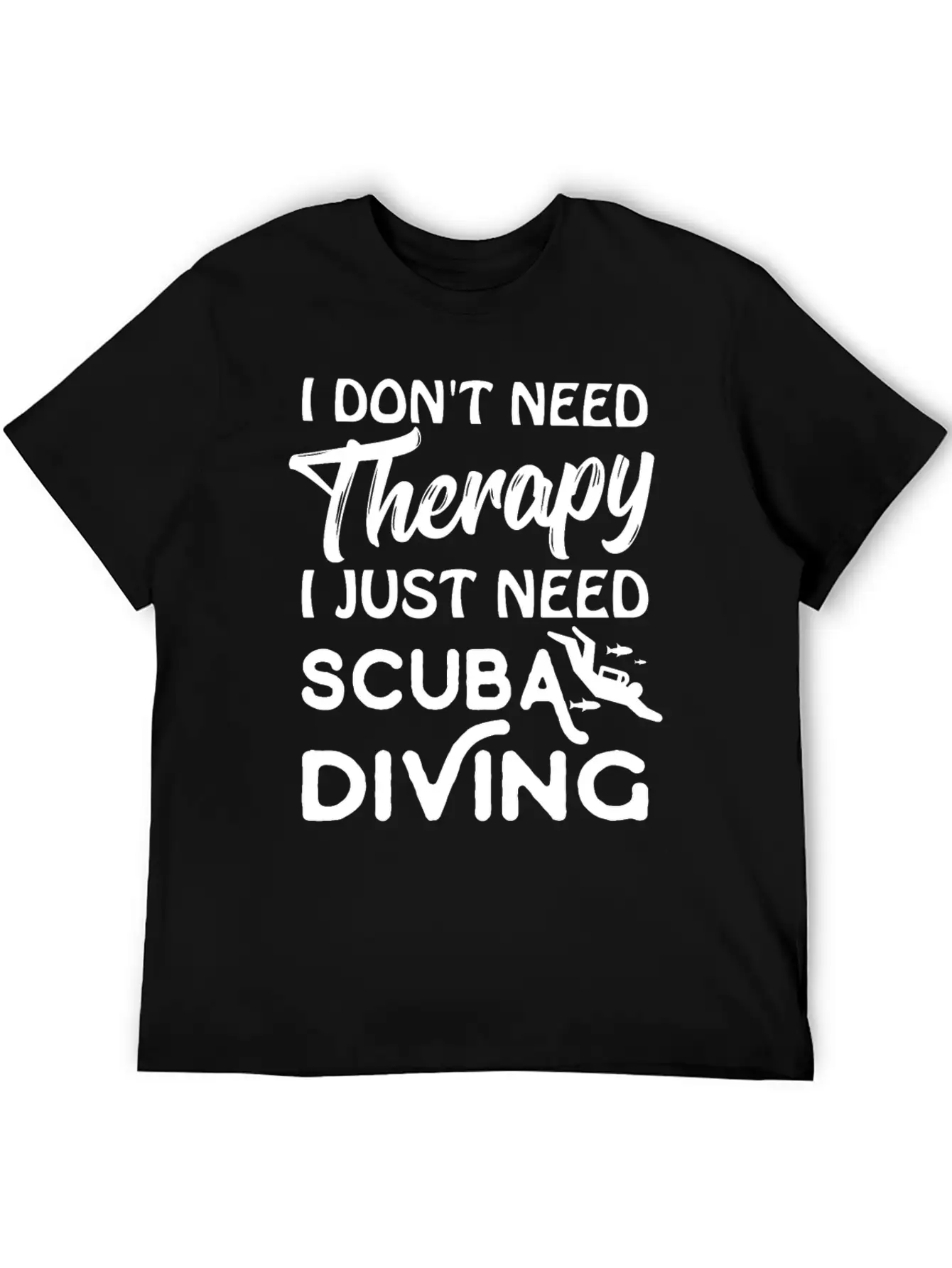 Scuba Therapy Lightweight Cotton T-Shirt – Daily Comfort Graphic Shirt