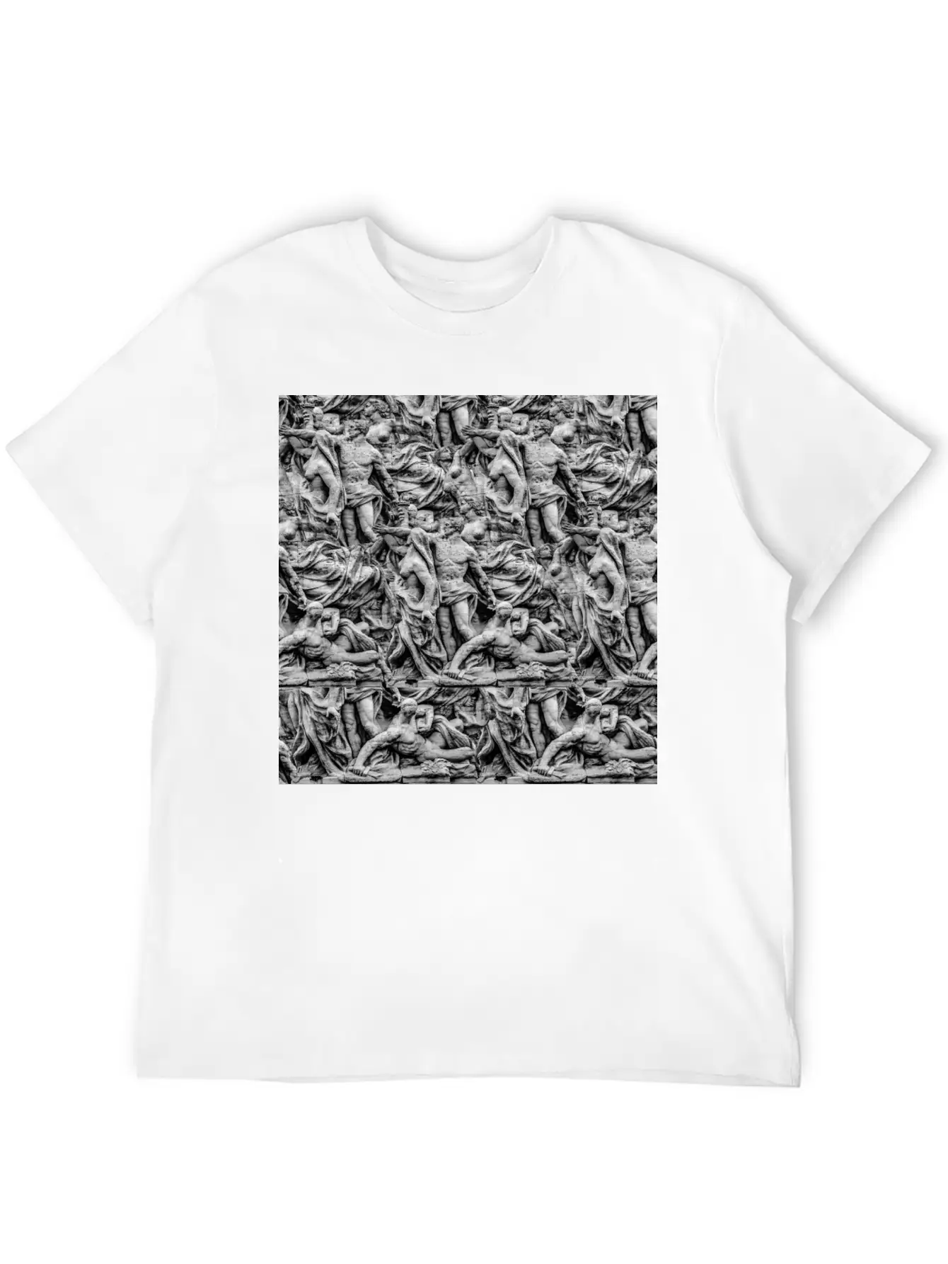 Sculpture Collage Soft Cotton Short Sleeve Tee – Unisex Wardrobe Staple