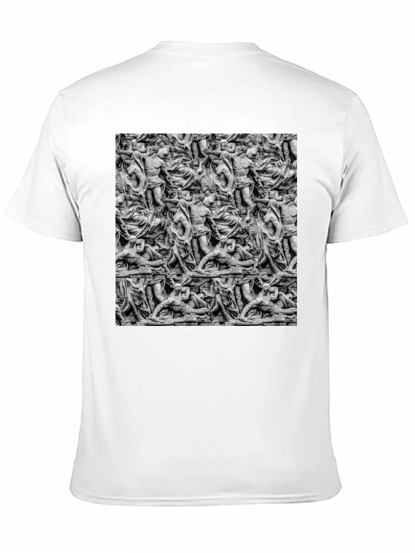 Sculpture Collage Soft Cotton Short Sleeve Tee – Unisex Wardrobe Staple