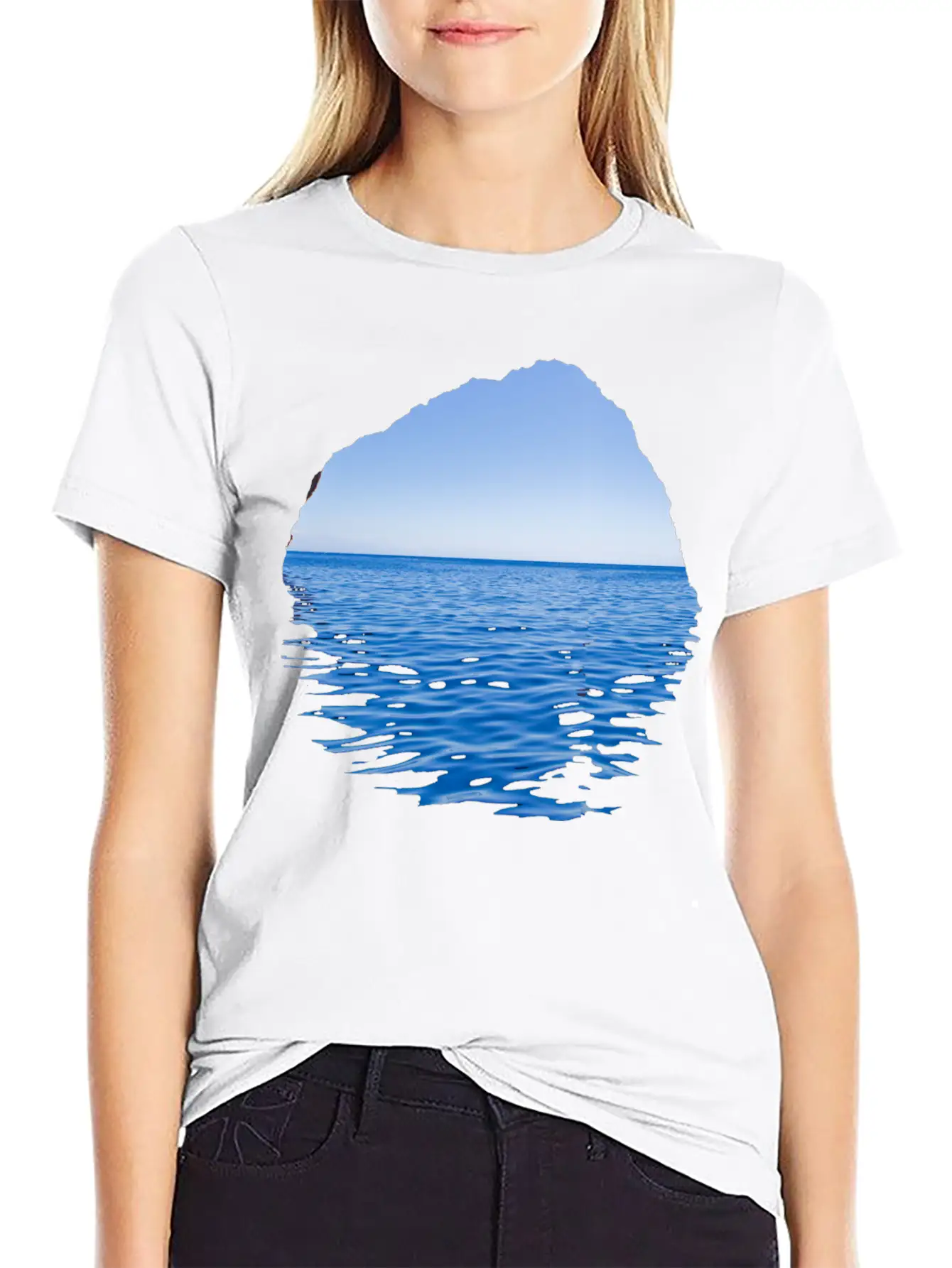 Sea-Through Lightweight Cotton T-Shirt – Daily Comfort Graphic Shirt