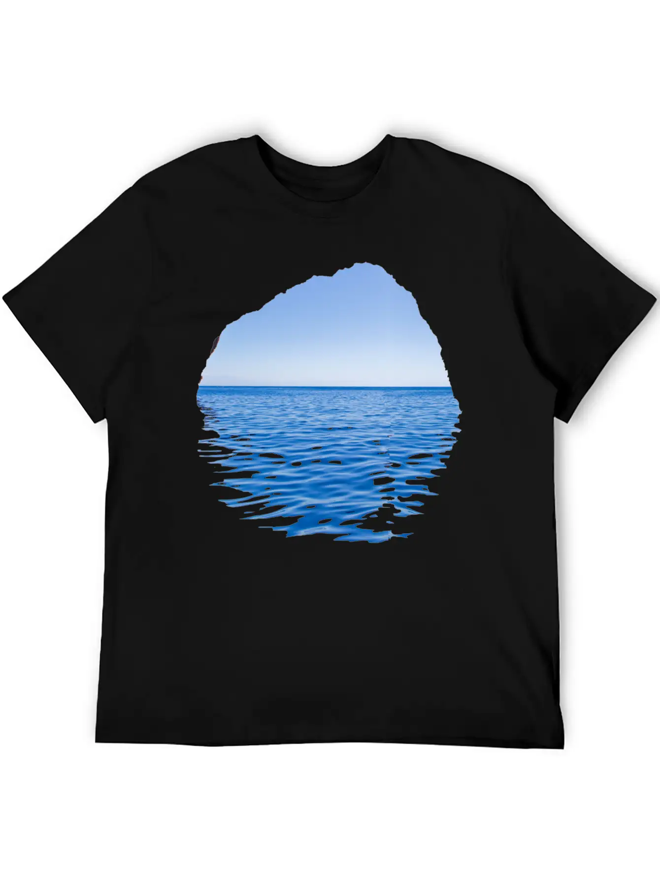 Sea-Through Lightweight Cotton T-Shirt – Daily Comfort Graphic Shirt