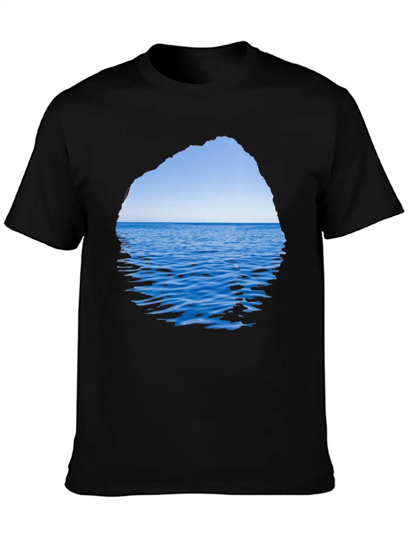 Sea-Through Lightweight Cotton T-Shirt – Daily Comfort Graphic Shirt