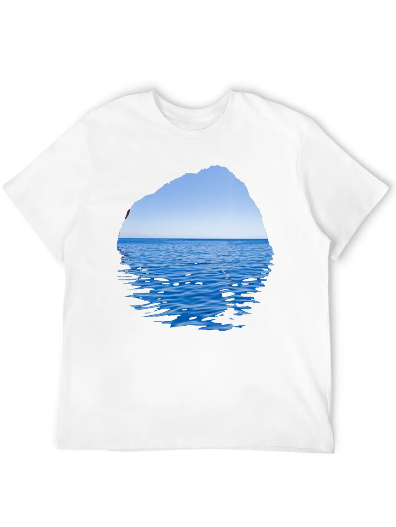Sea-Through Lightweight Cotton T-Shirt – Daily Comfort Graphic Shirt
