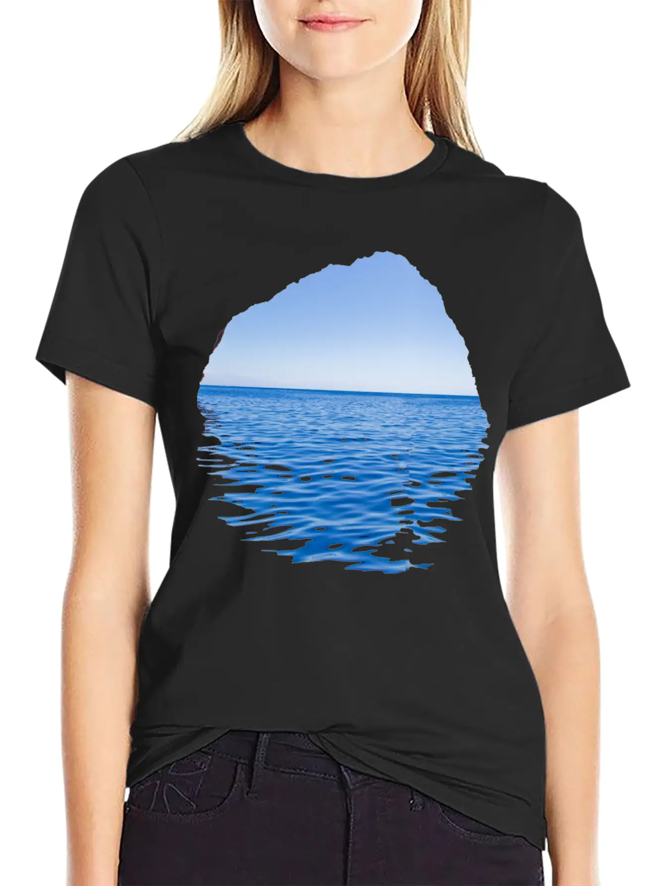 Sea-Through Lightweight Cotton T-Shirt – Daily Comfort Graphic Shirt