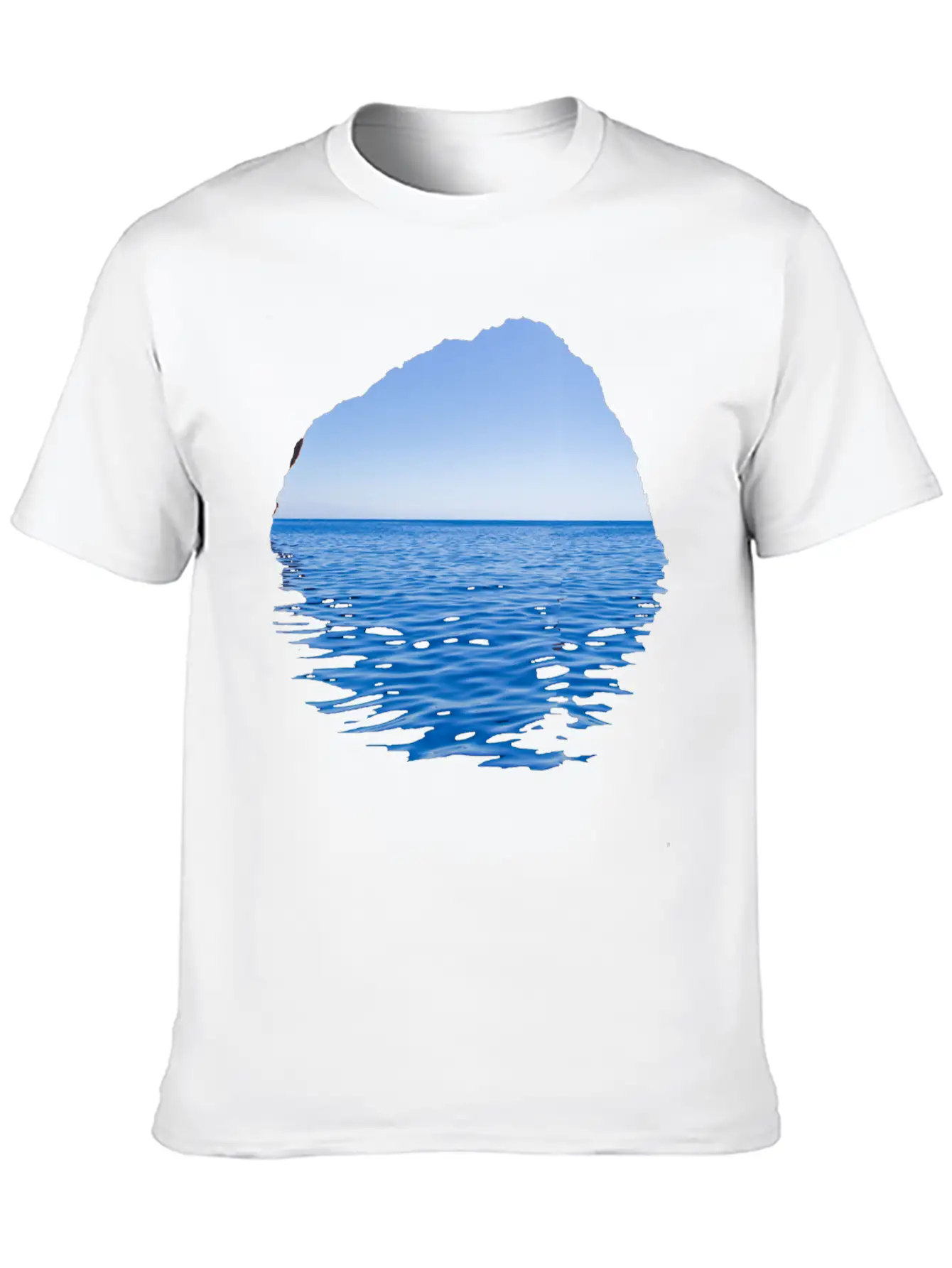 Sea-Through Lightweight Cotton T-Shirt – Daily Comfort Graphic Shirt