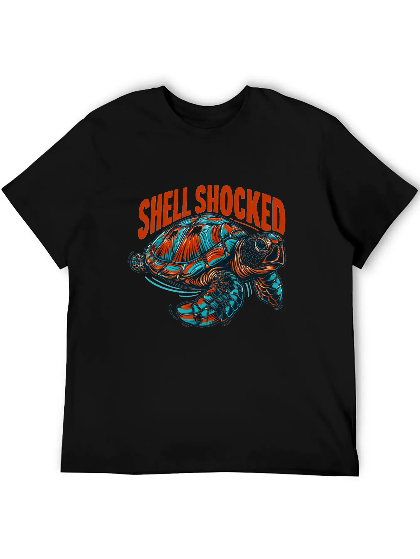 Sea Turtle: Shell Shocked Unisex Casual T-Shirt – Clean Design For Daily Comfort