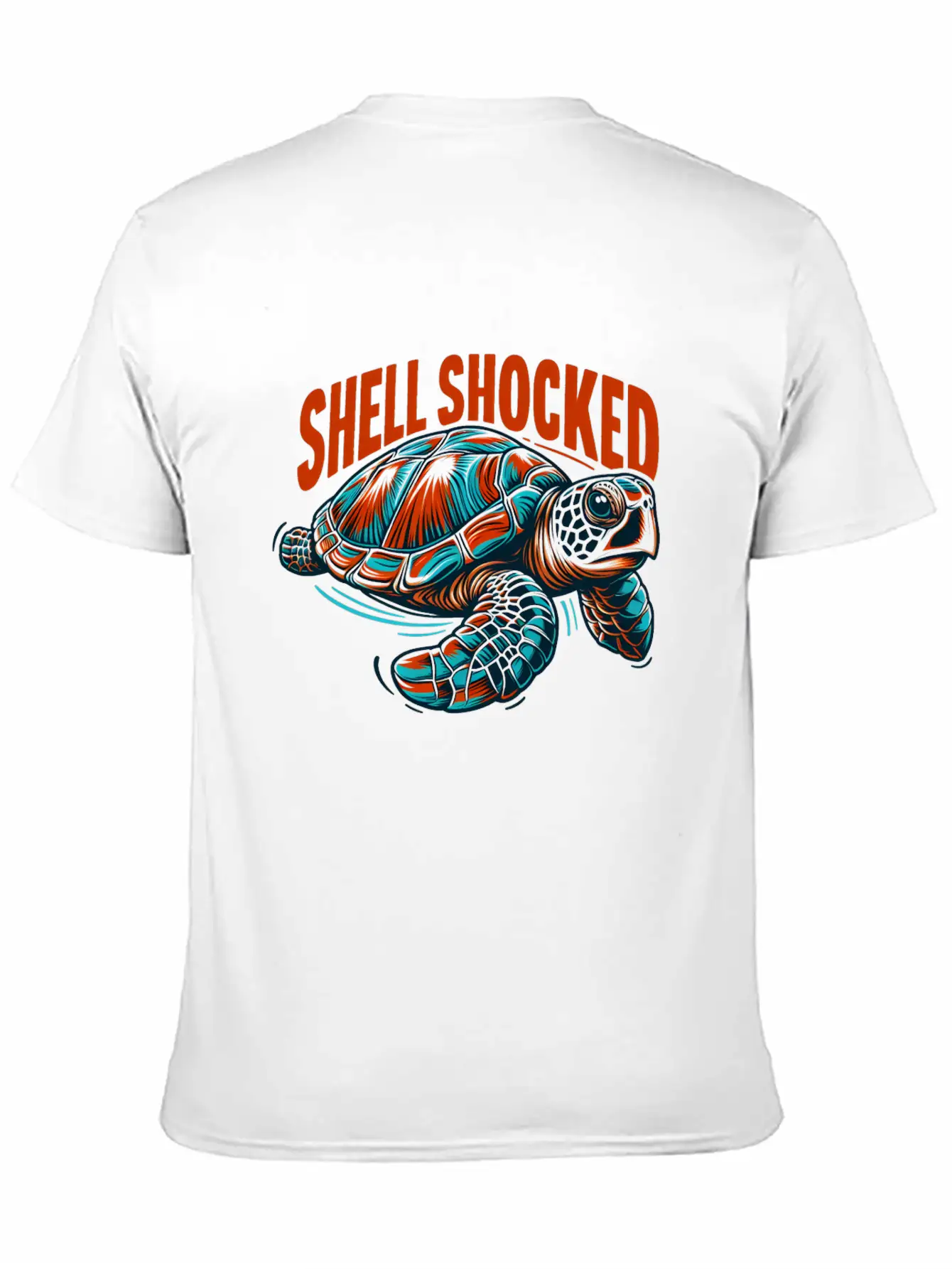 Sea Turtle: Shell Shocked Unisex Casual T-Shirt – Clean Design For Daily Comfort